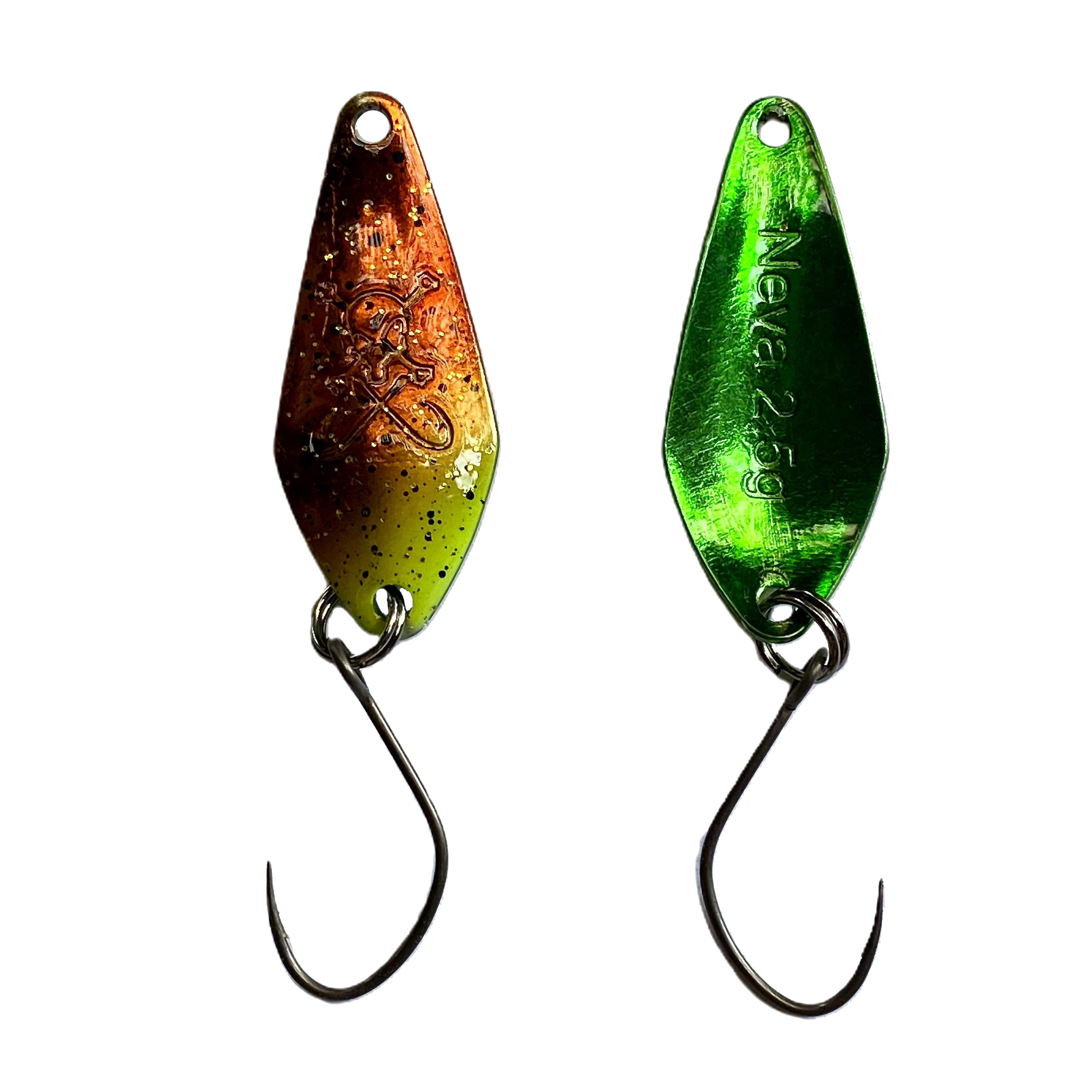 Forellenspoon Neva mit 2,5 Gramm, Farbe 5 (Glow in the dark)