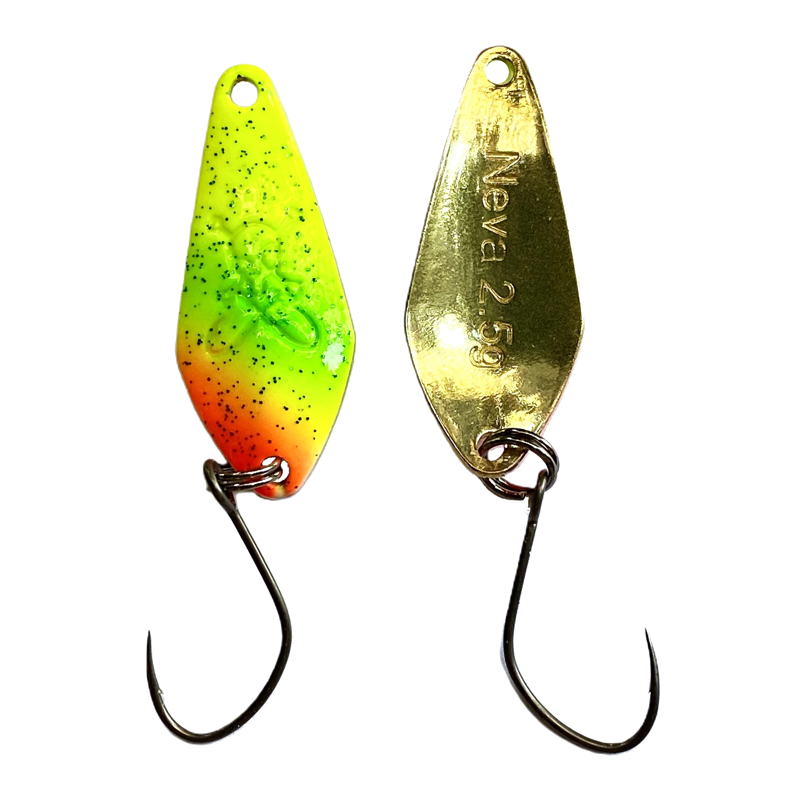 Forellenspoon Neva mit 2,5 Gramm, Farbe 6 (Glow in the dark)