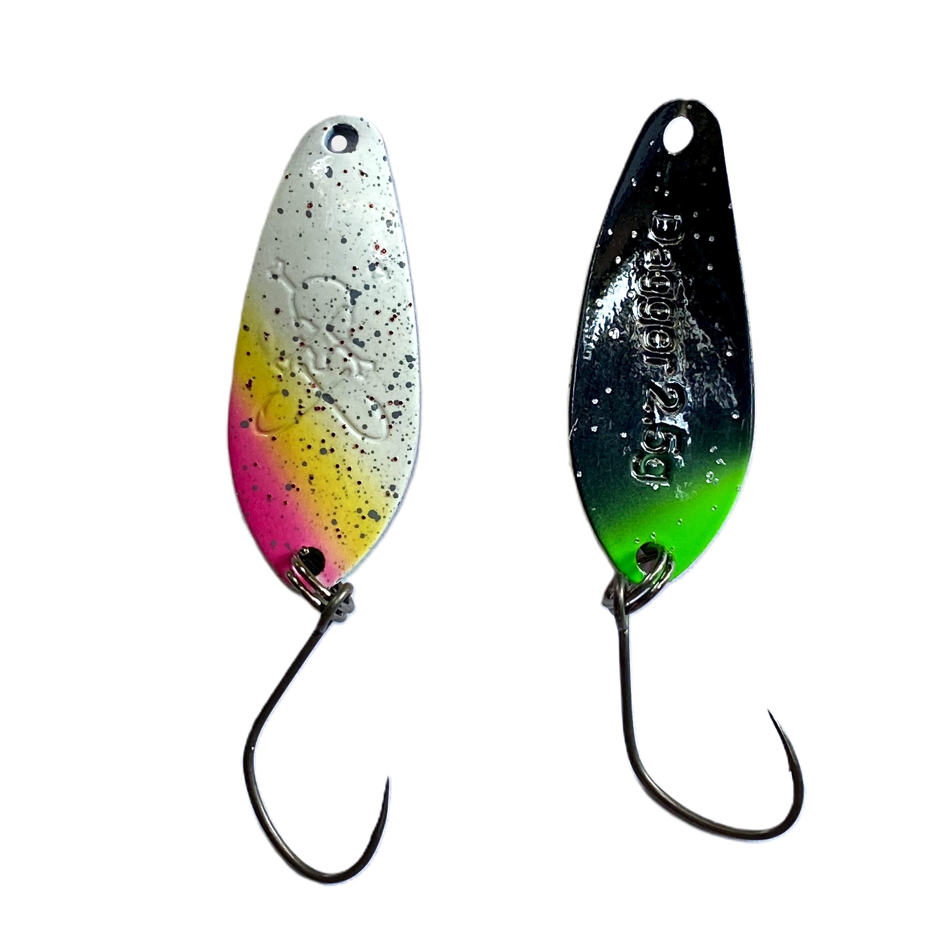 Forellenspoon Dagger mit 2,5 Gramm, Farbe 8 (Glow in the dark)