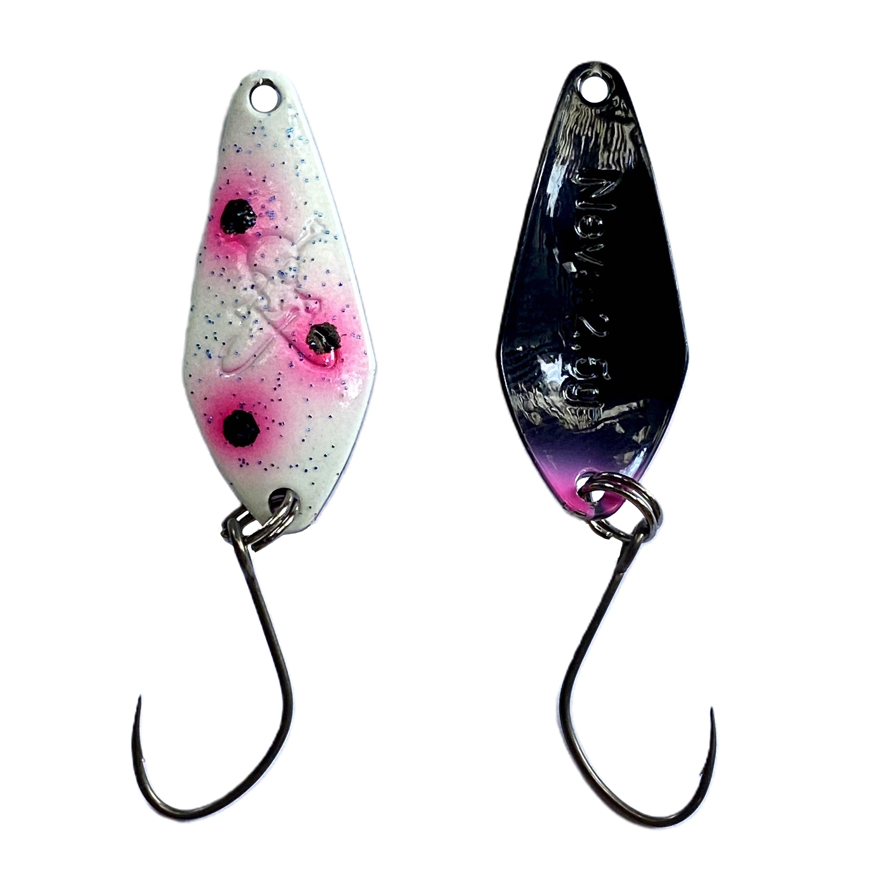 Forellenspoon Neva mit 2,5 Gramm, Farbe 9 (Glow in the dark)