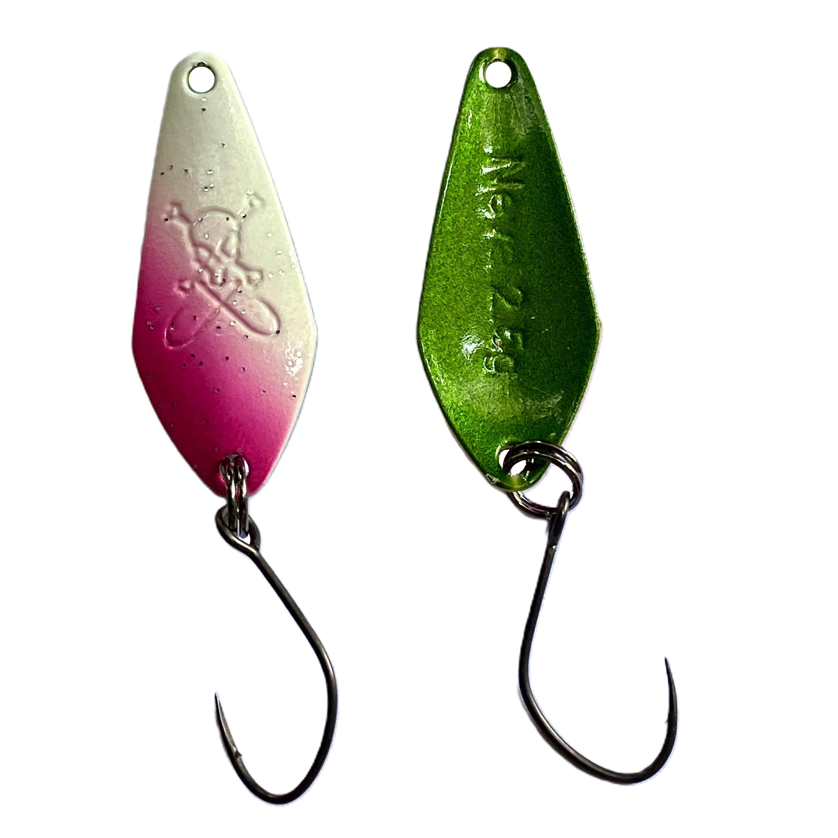 Forellenspoon Neva mit 2,5 Gramm, Farbe 10 (Glow in the dark)