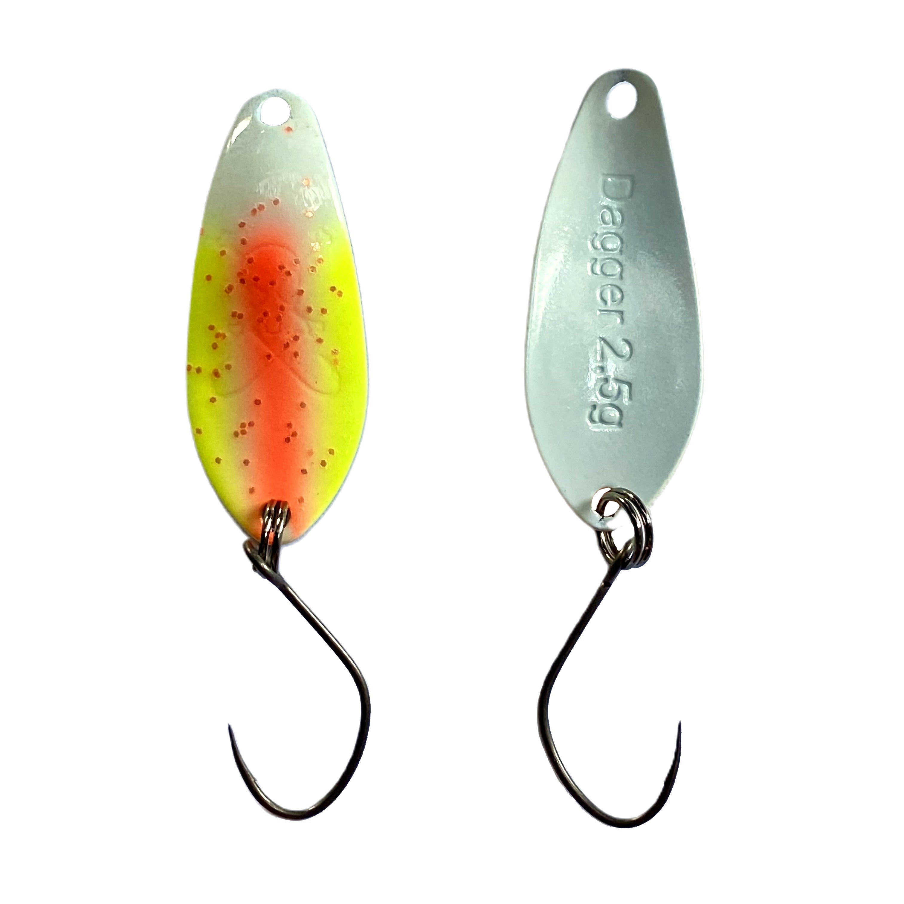 Forellenspoon Dagger mit 2,5 Gramm, Farbe 11 (Glow in the dark)