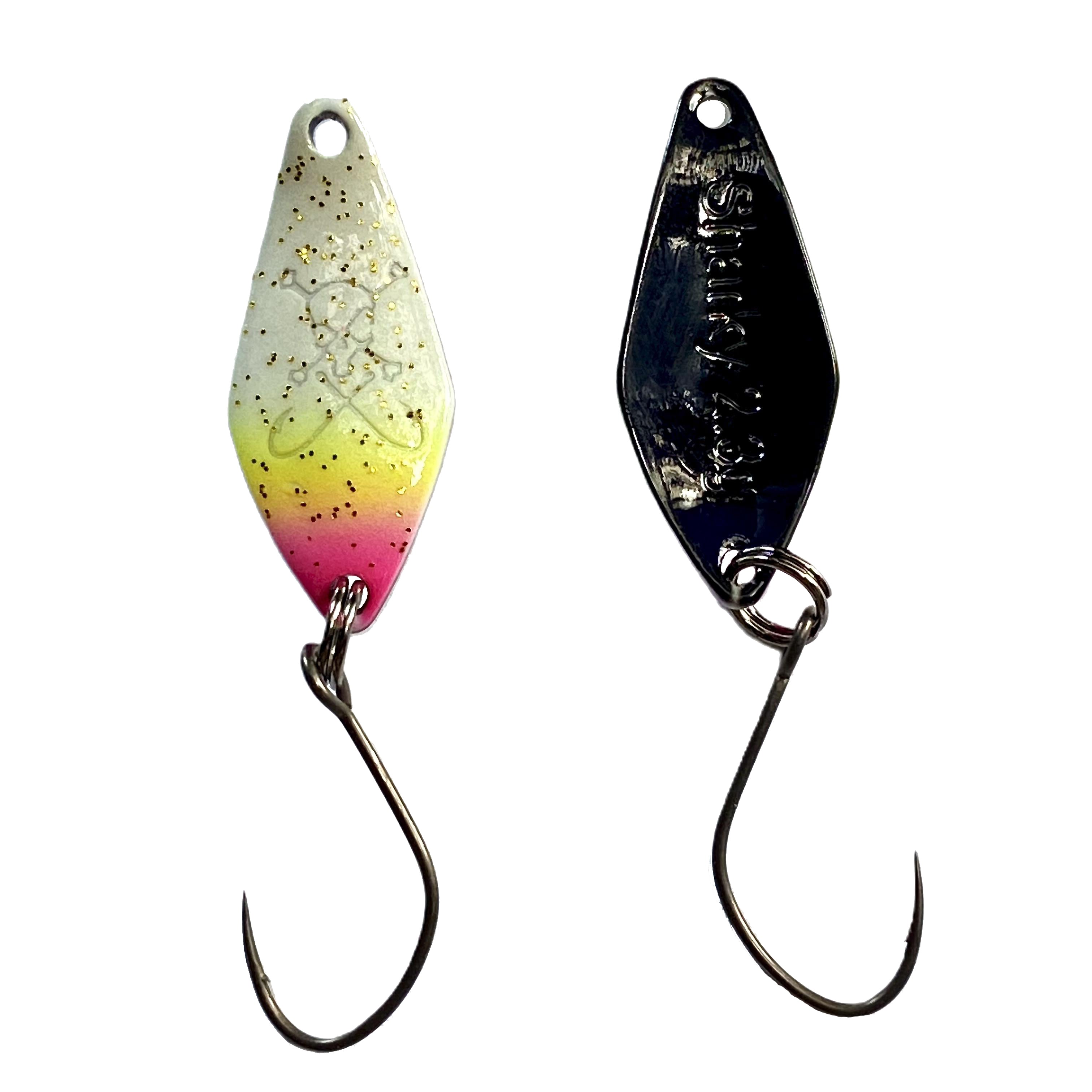 Forellenspoon Sharky mit 2,3 Gramm, Farbe 14 (Glow in the dark)