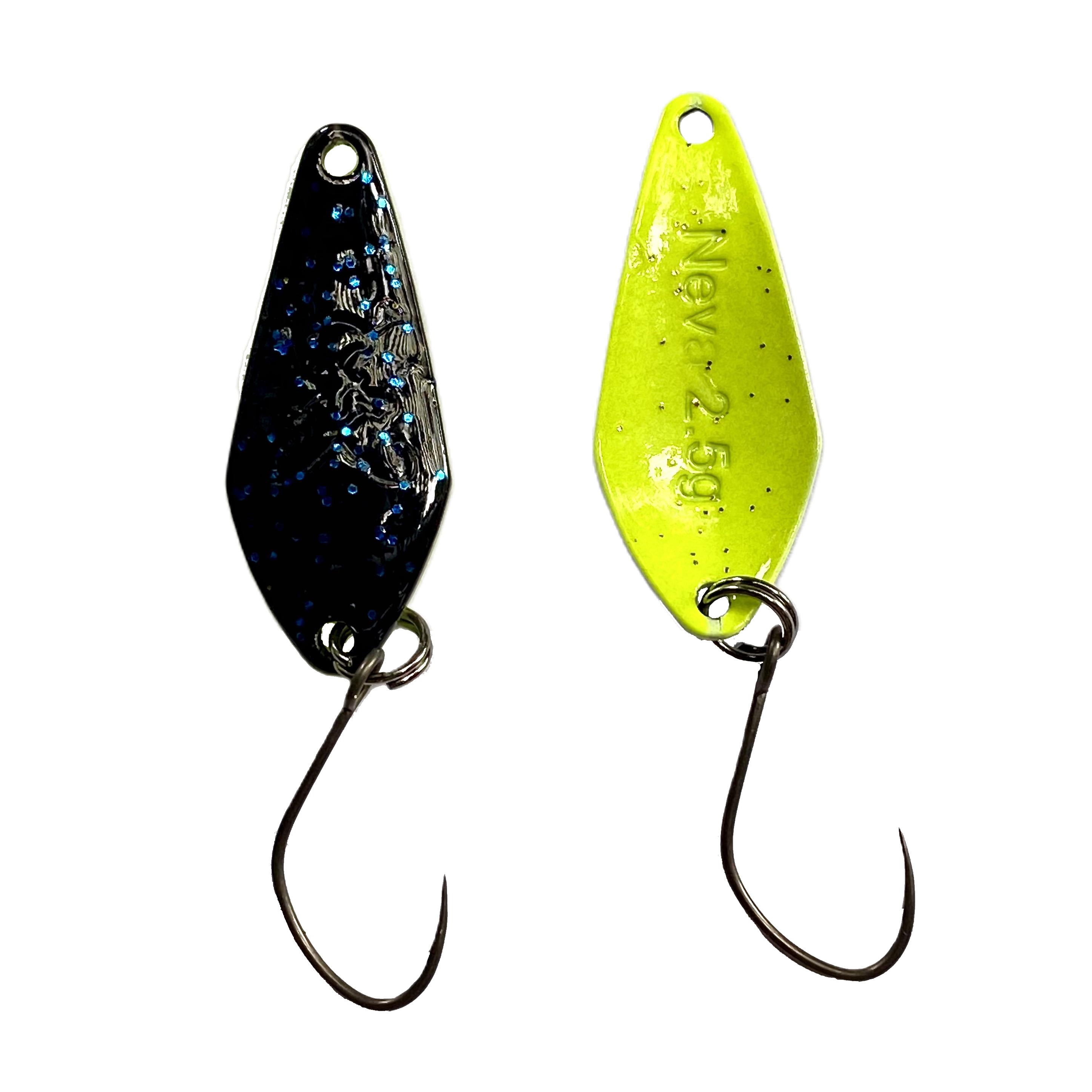 Forellenspoon Neva mit 2,5 Gramm, Farbe 17 (Glow in the dark)