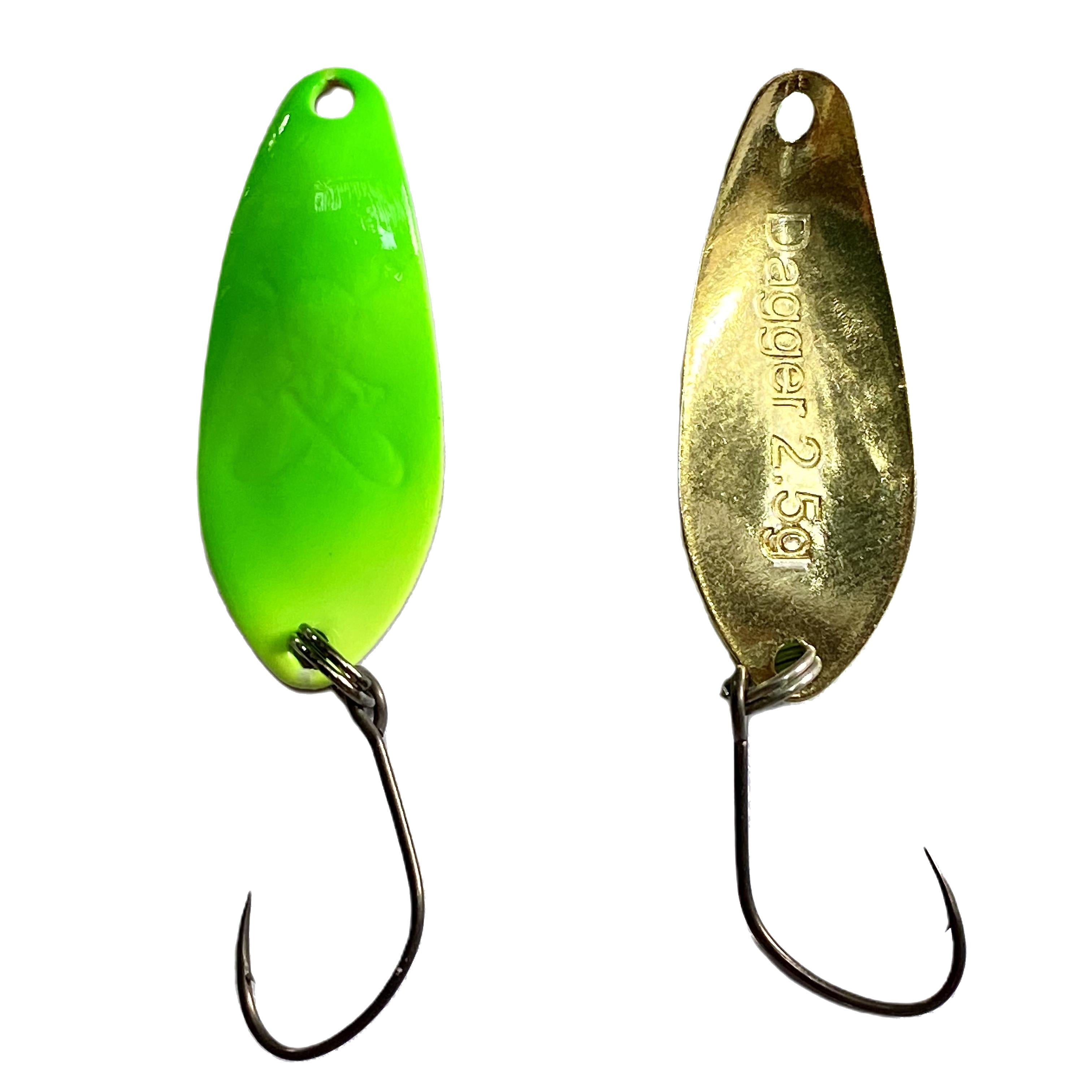 Forellenspoon Dagger mit 2,5 Gramm, Farbe 18 (Glow in the dark)