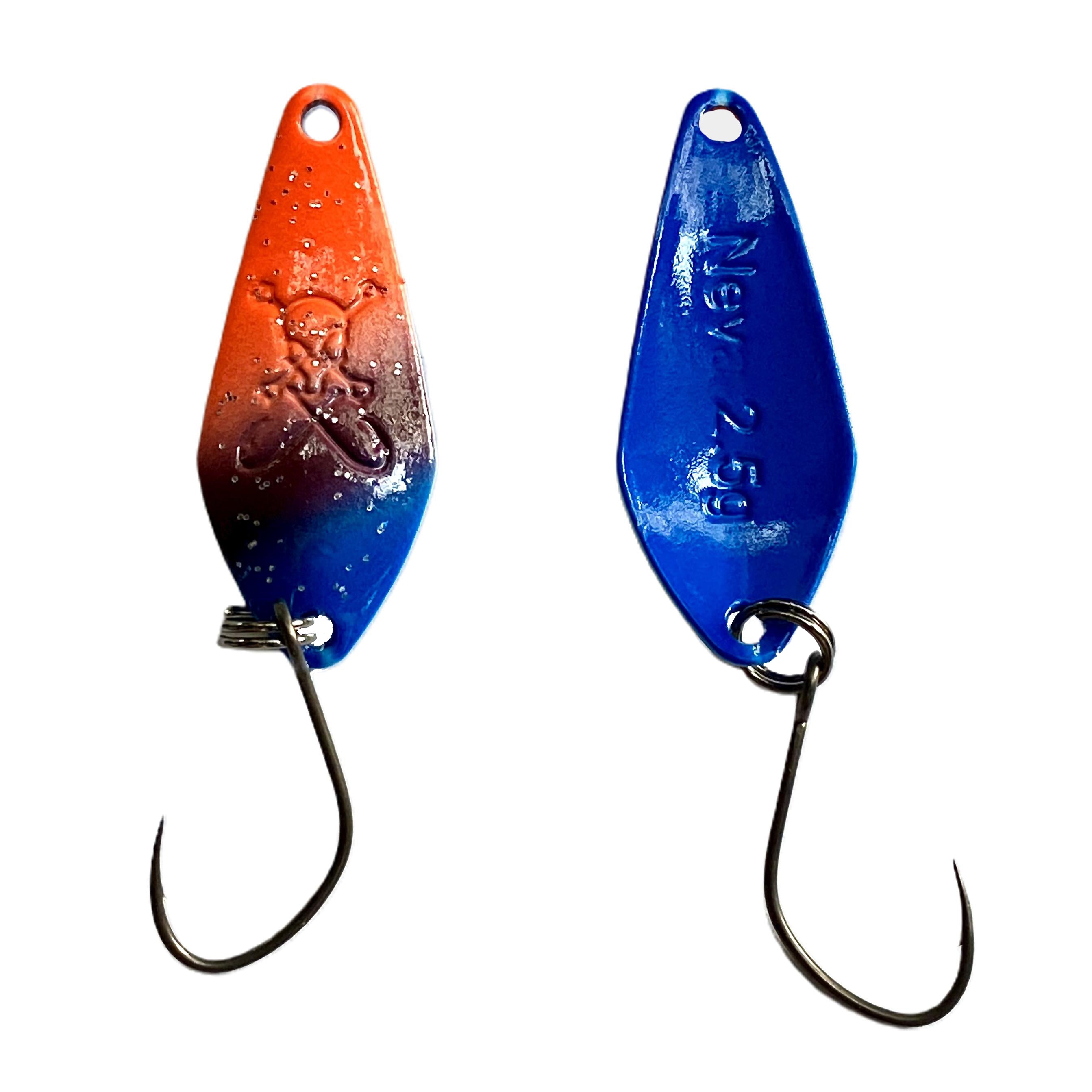 Forellenspoon Neva mit 2,5 Gramm, Farbe 21 (Glow in the dark)