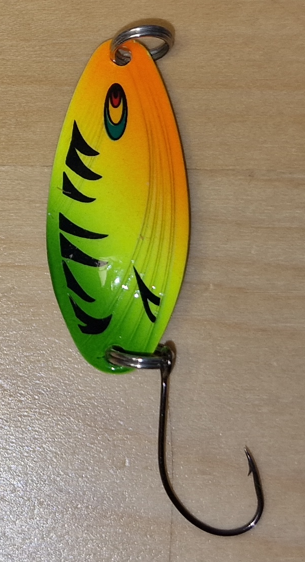 Abverkauf Forellenspoon mit 33 mm Länge und 4,05 Gramm in Firetiger