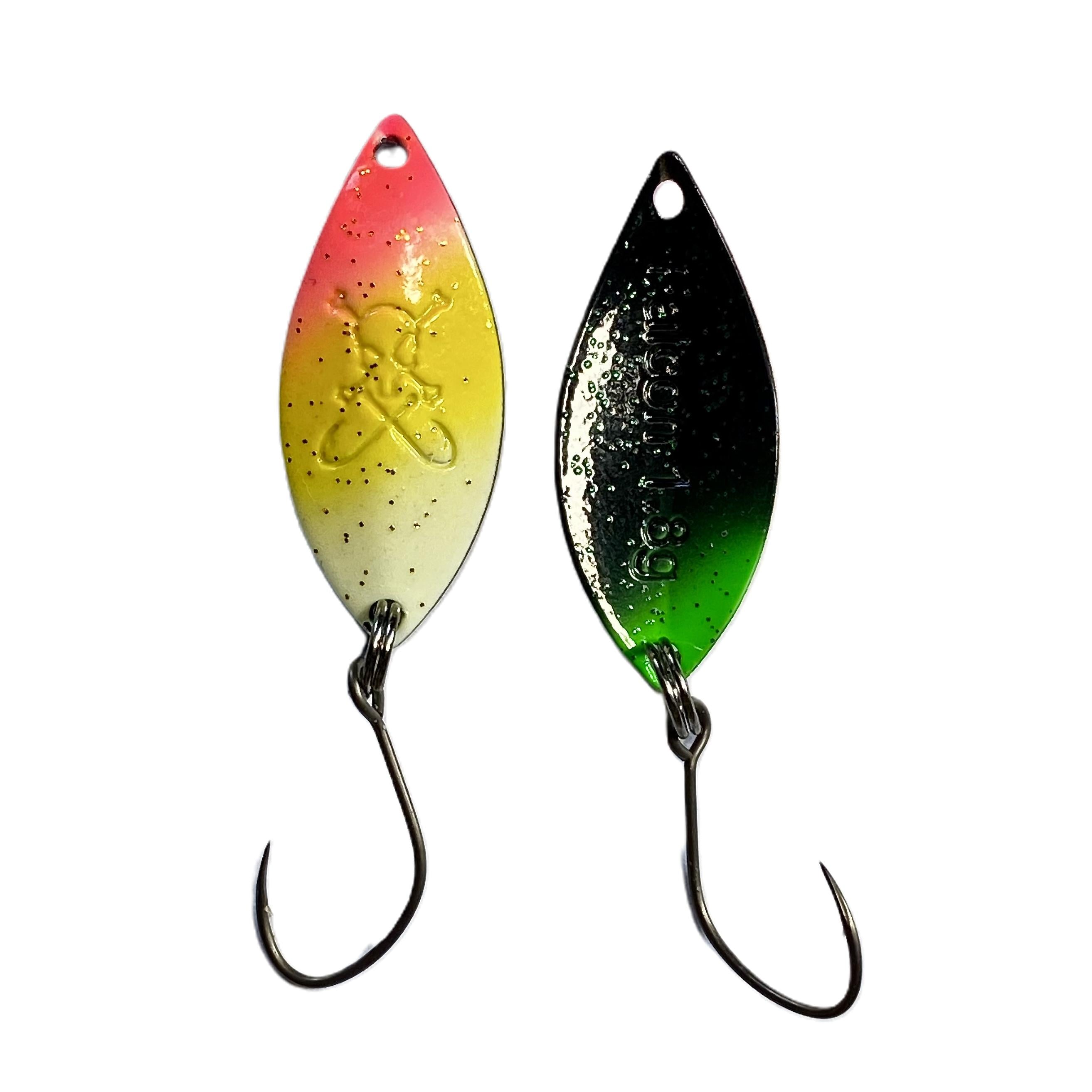 Forellenspoon Falcon mit 1,8 Gramm, Farbe 1 (Glow in the dark)