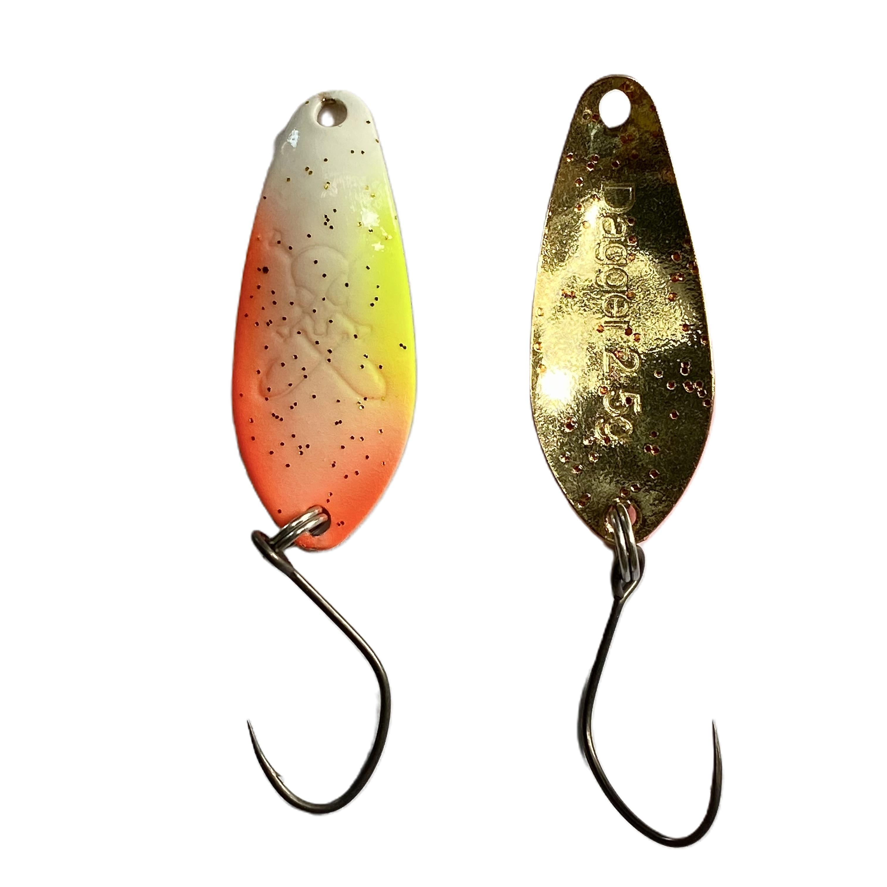 Forellenspoon Dagger mit 2,5 Gramm, Farbe 2 (Glow in the dark)