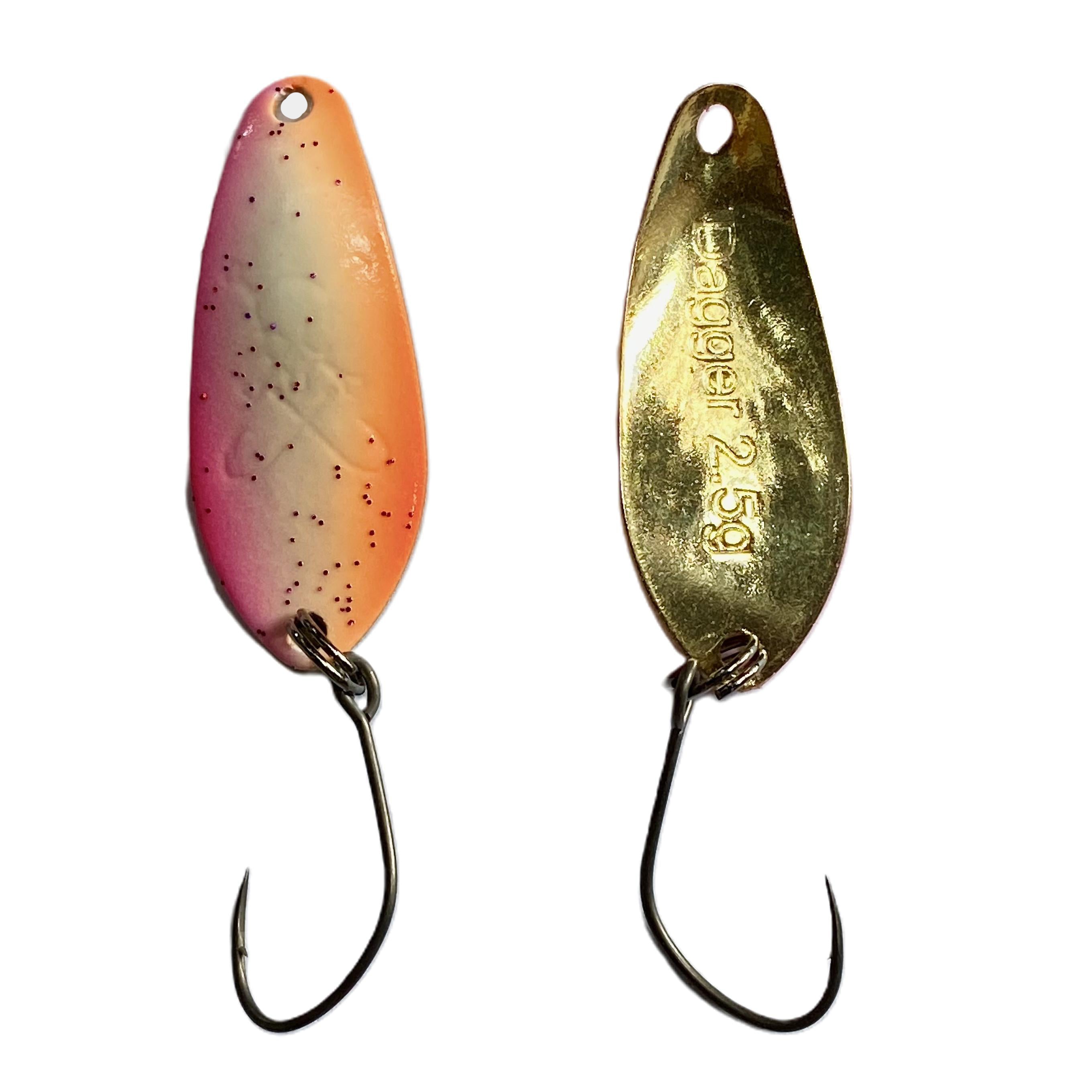 Forellenspoon Dagger mit 2,5 Gramm, Farbe 3 (Glow in the dark)