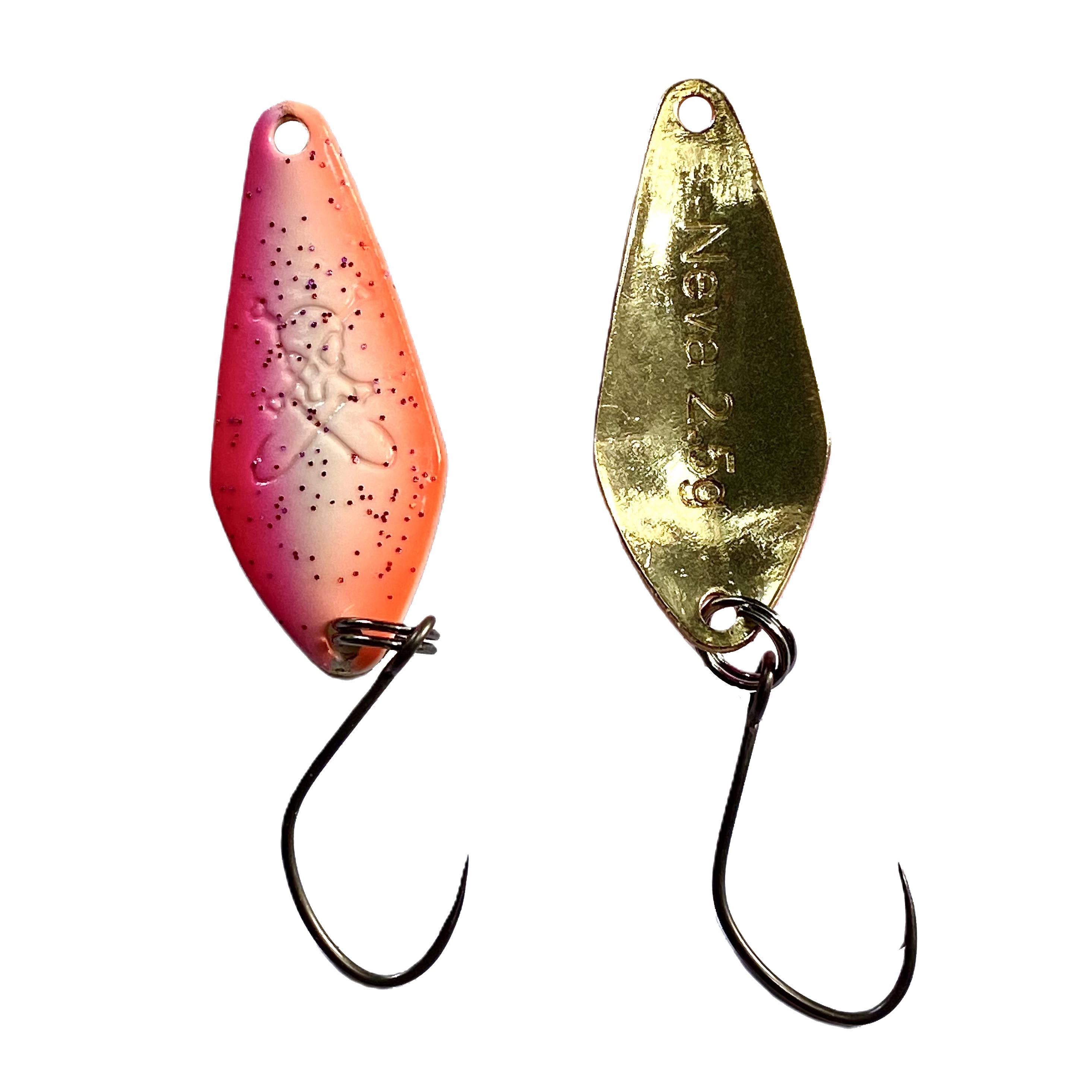 Forellenspoon Neva mit 2,5 Gramm, Farbe 3 (Glow in the dark)