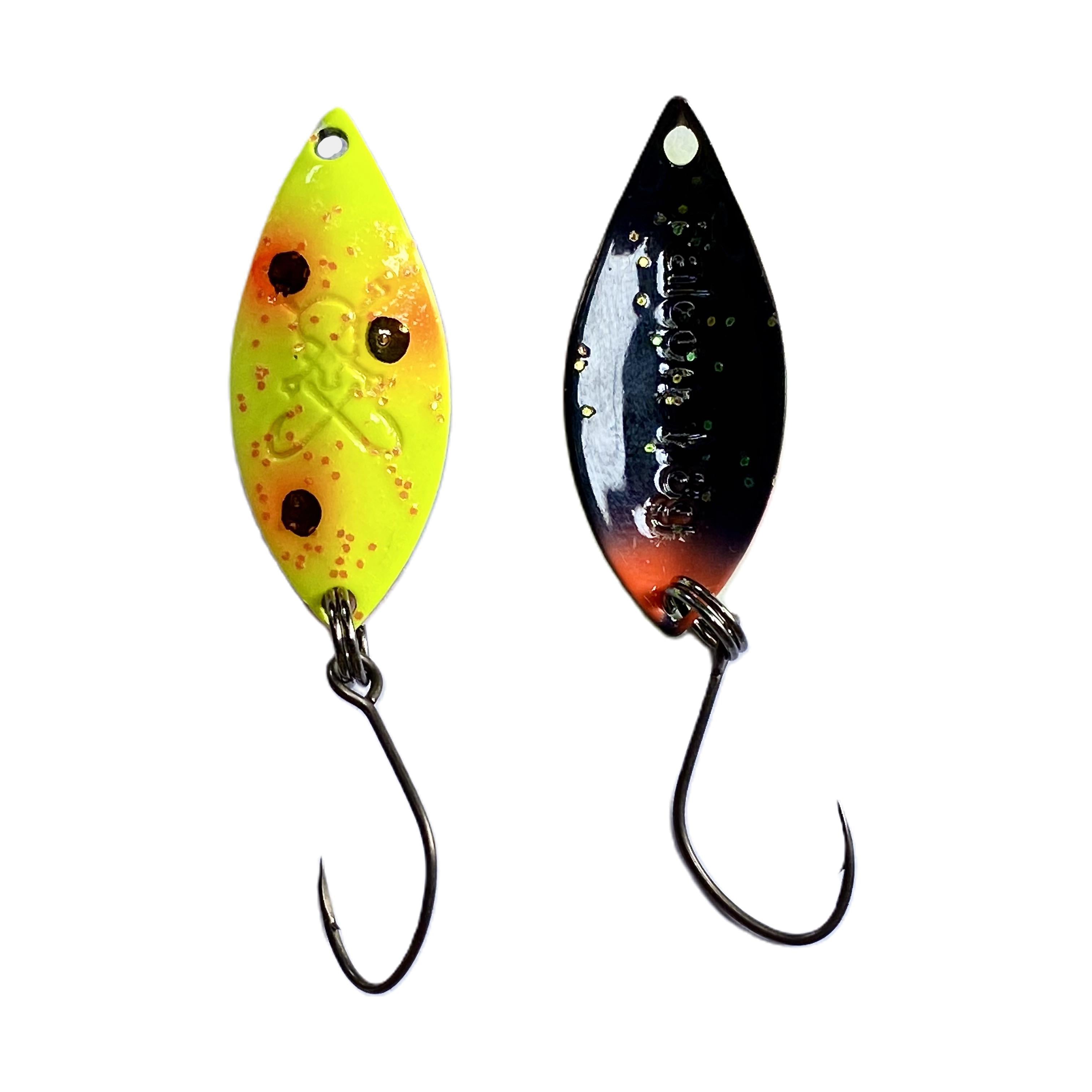 Forellenspoon Falcon mit 1,8 Gramm, Farbe 4 (Glow in the dark)