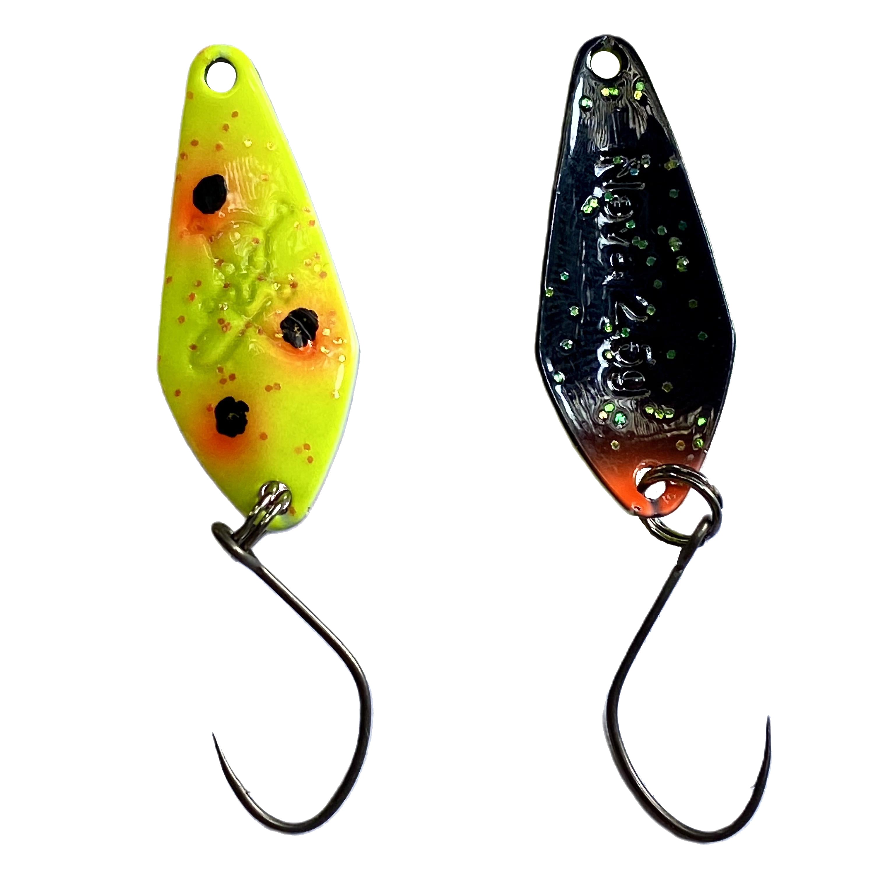 Forellenspoon Neva mit 2,5 Gramm, Farbe 4 (Glow in the dark)