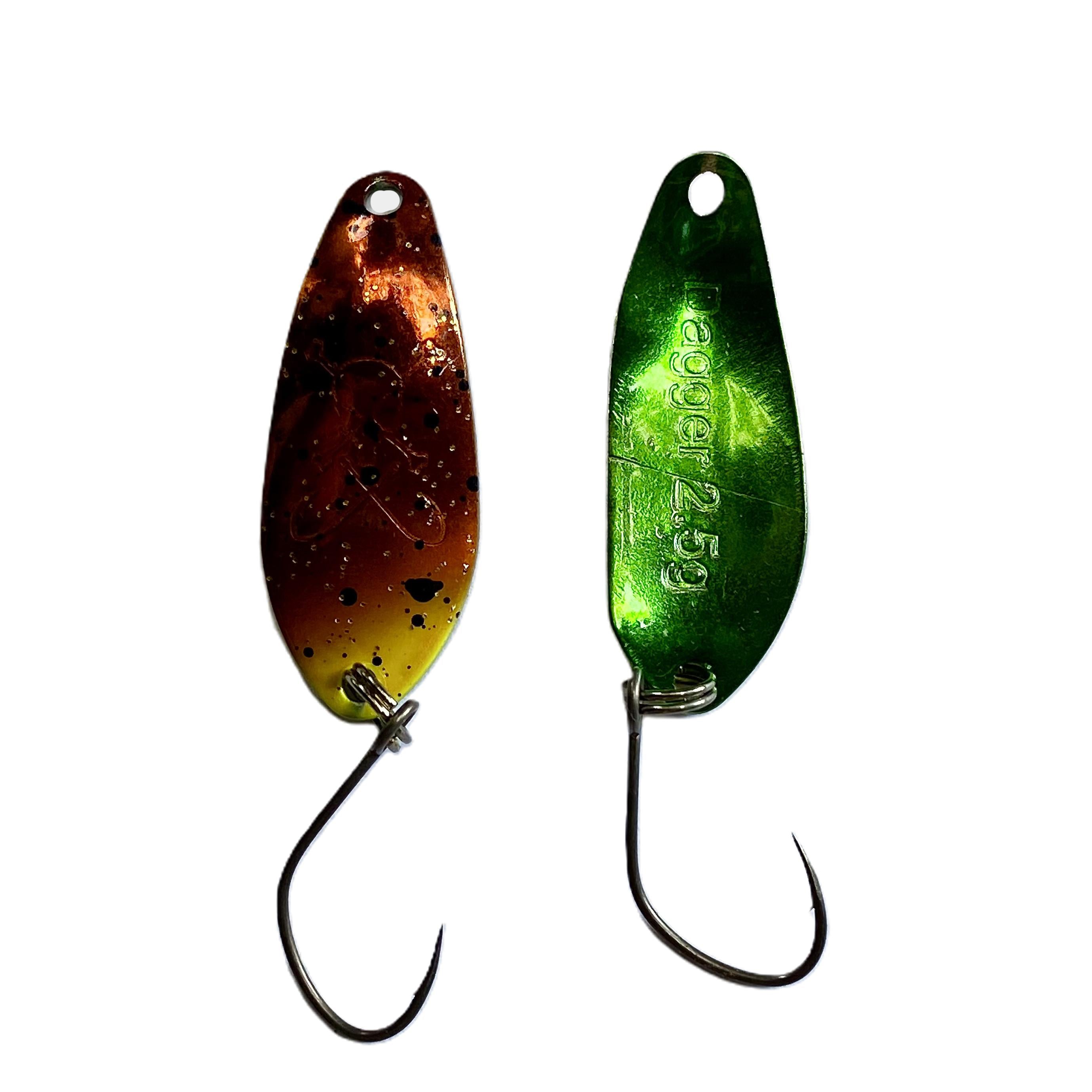 Forellenspoon Dagger mit 2,5 Gramm, Farbe 5 (Glow in the dark)