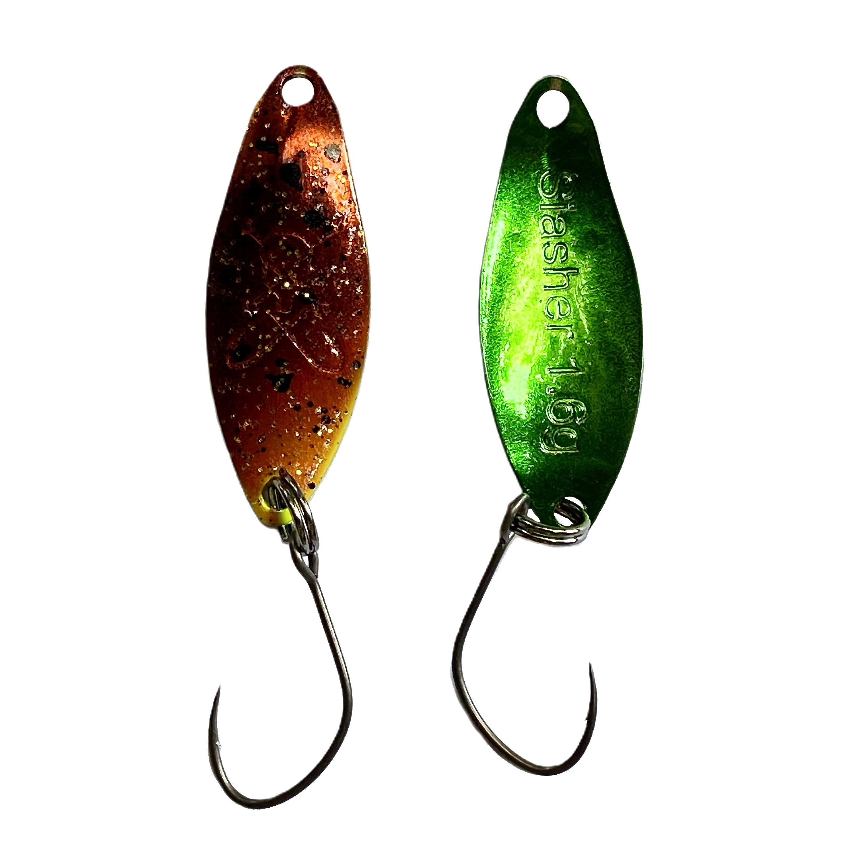 Forellenspoon Slasher mit 1,6 Gramm, Farbe 5 (Glow in the dark)