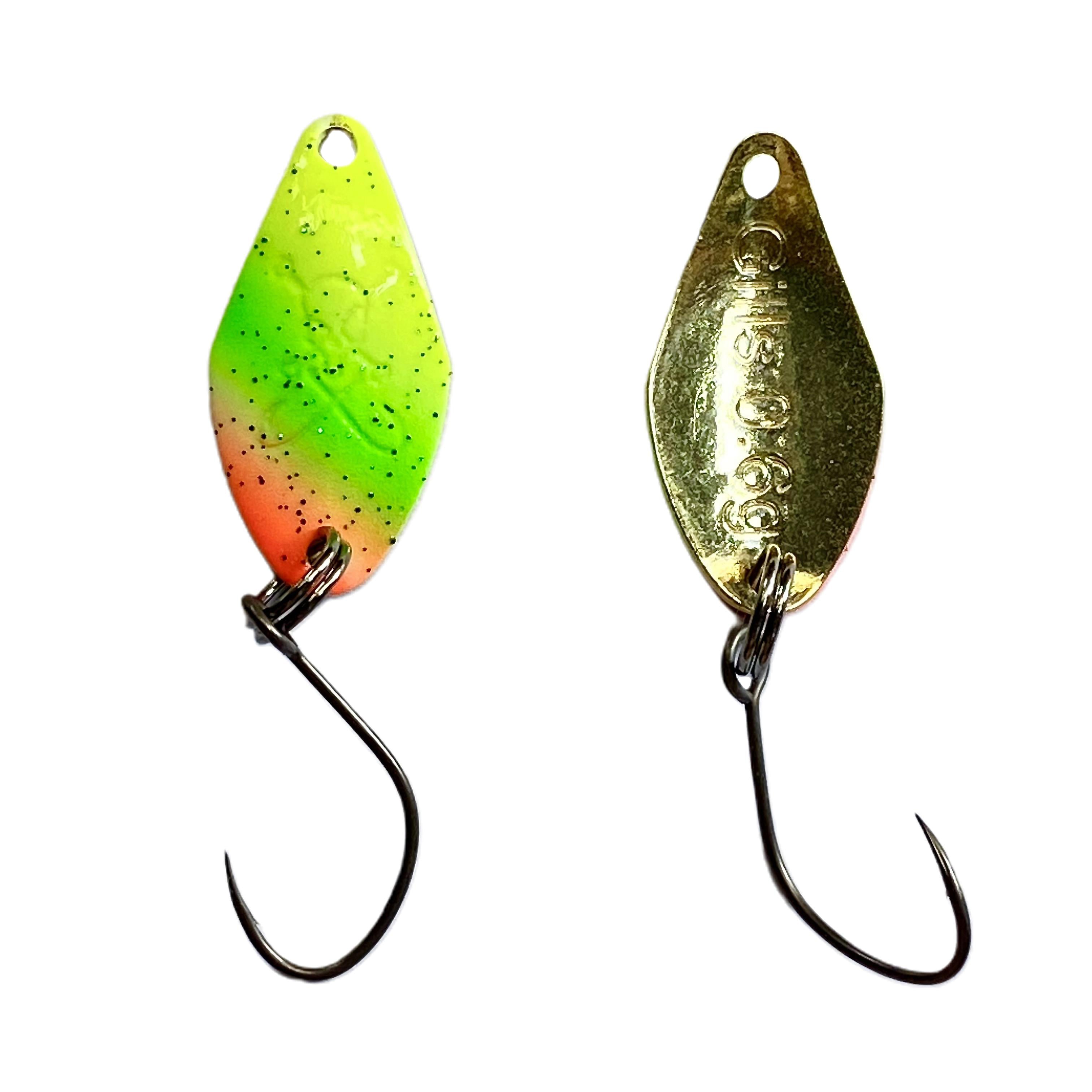 Forellenspoon Gills mit 0,6 Gramm, Farbe 6 (Glow in the dark)