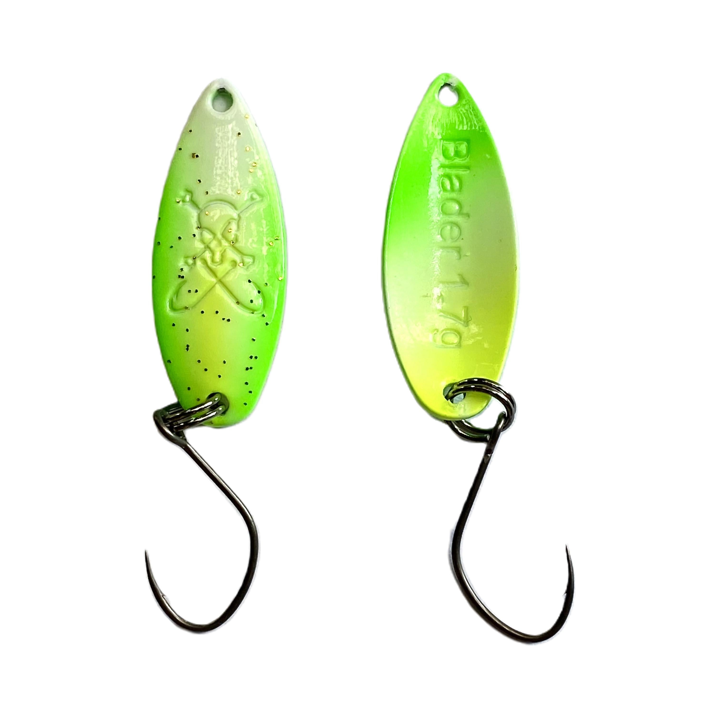 Forellenspoon Blader mit 1,7 Gramm, Farbe 7 (Glow in the dark)