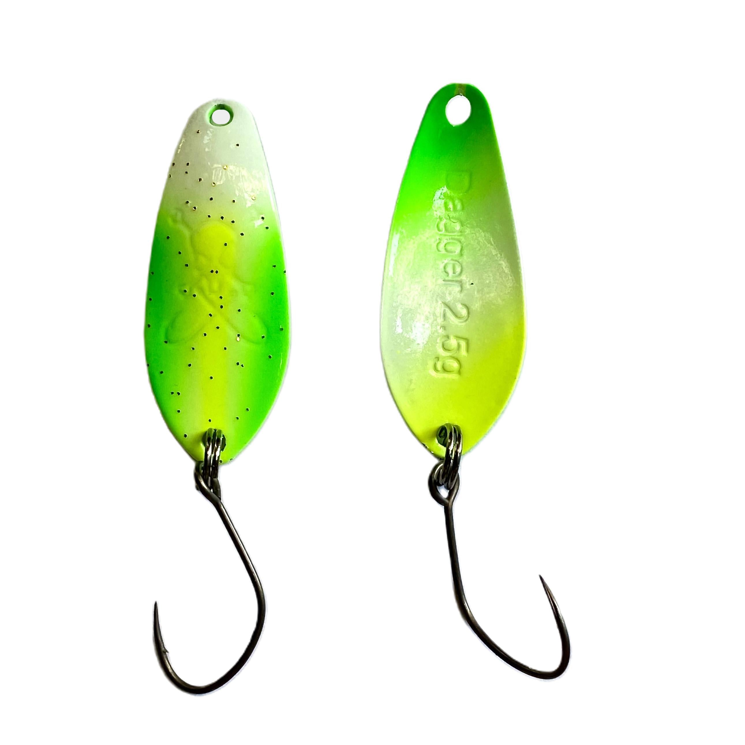 Forellenspoon Dagger mit 2,5 Gramm, Farbe 7 (Glow in the dark)