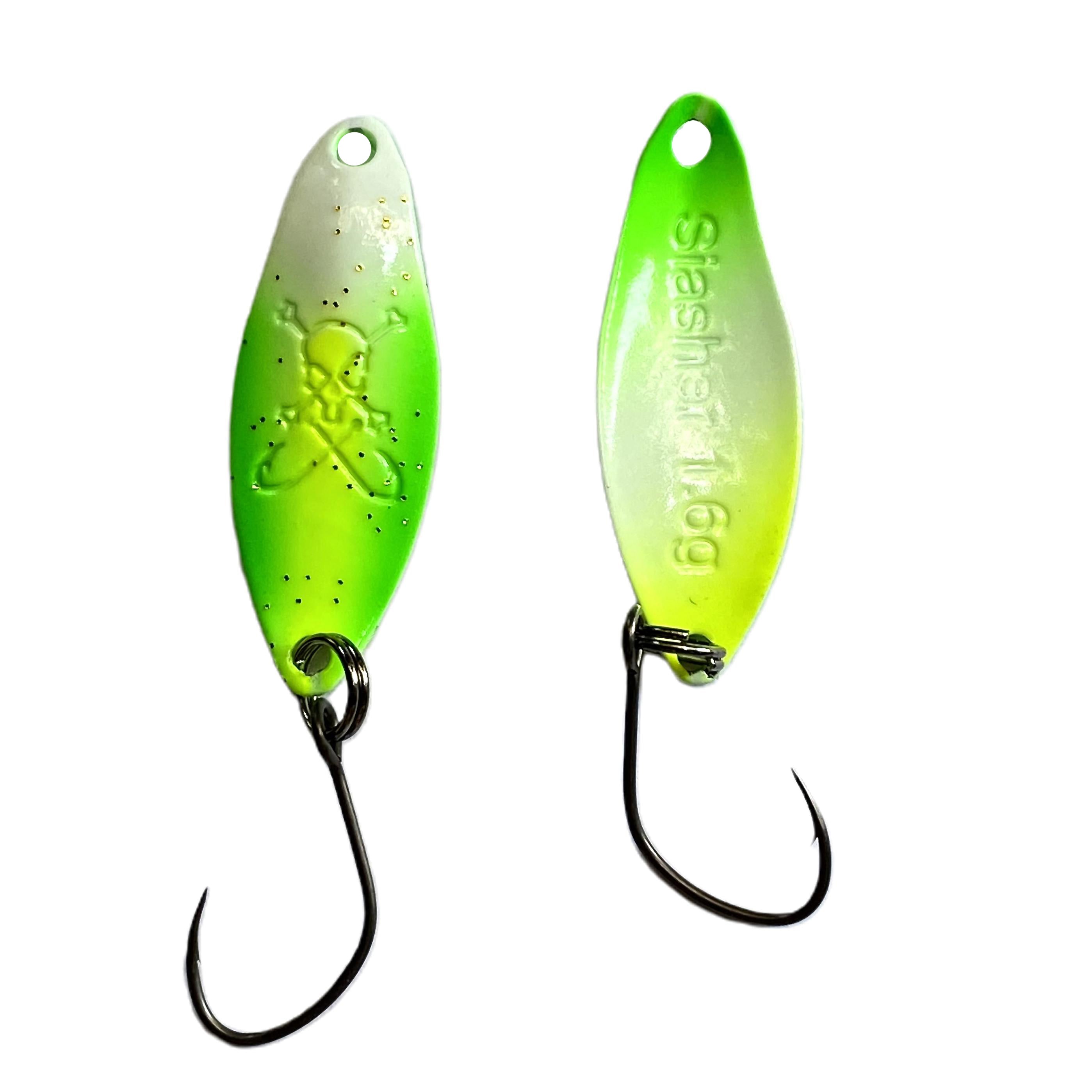 Forellenspoon Slasher mit 1,6 Gramm, Farbe 7 (Glow in the dark)