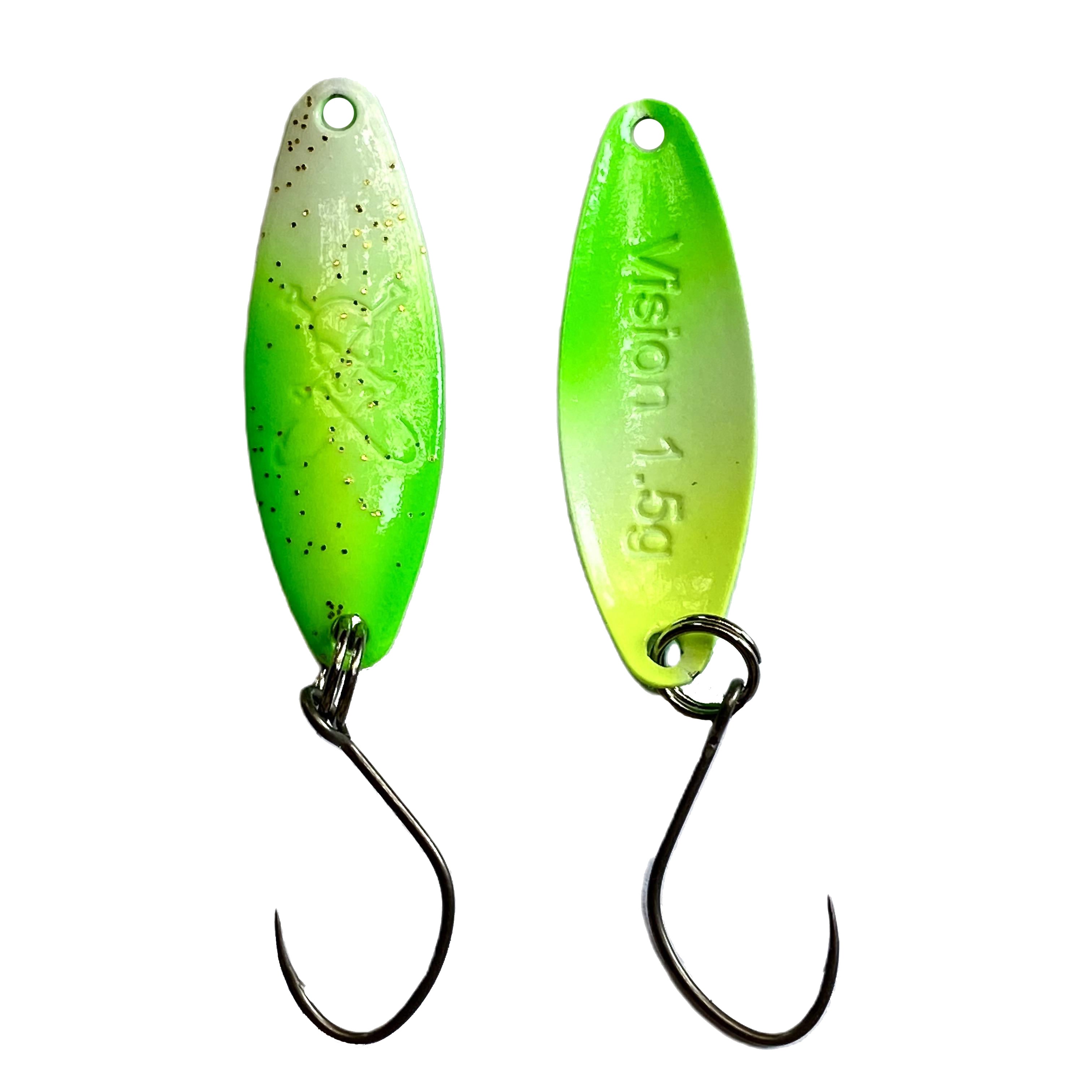 Forellenspoon Vision mit 1,5 Gramm, Farbe 7 (Glow in the dark)