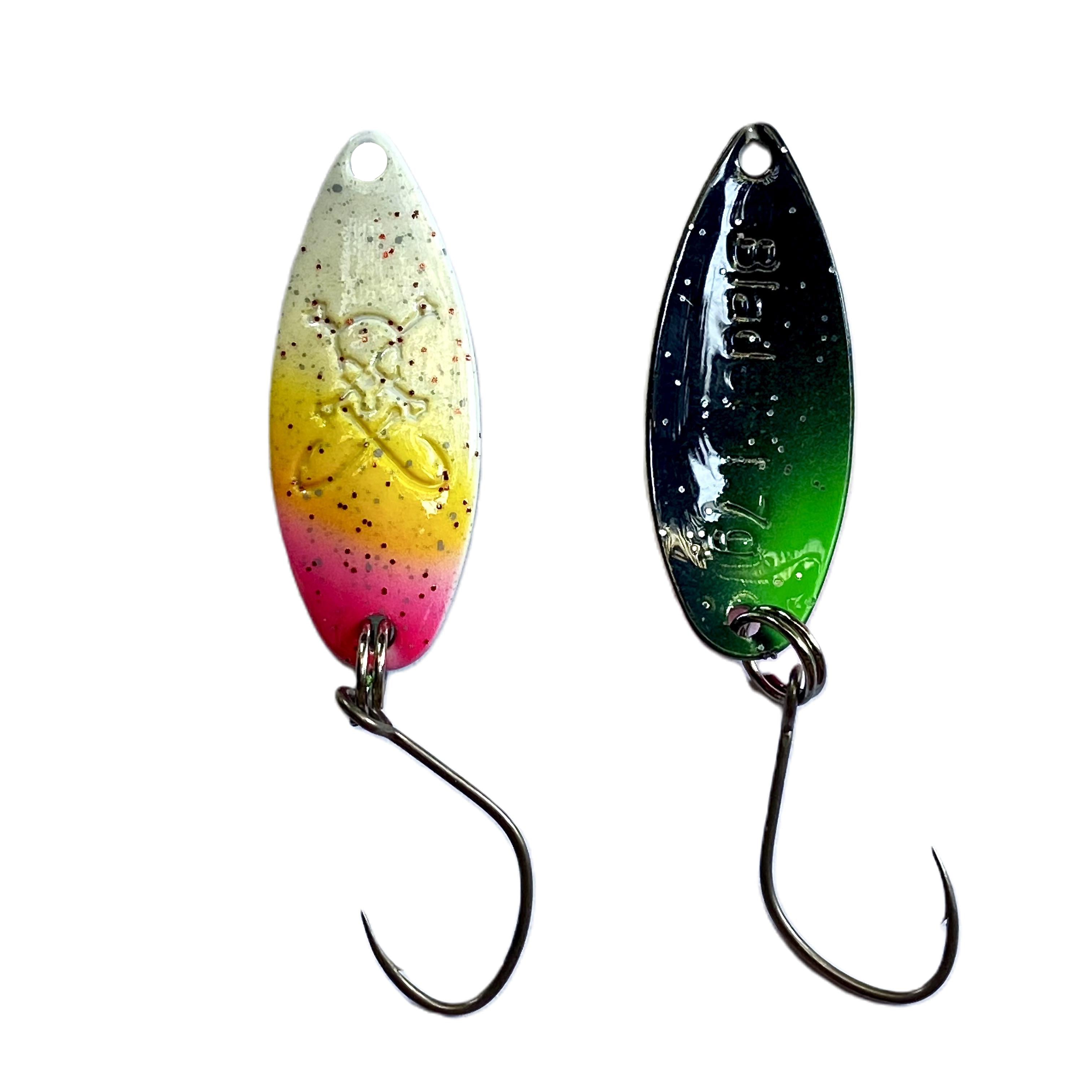 Forellenspoon Blader mit 1,7 Gramm, Farbe 8 (Glow in the dark)