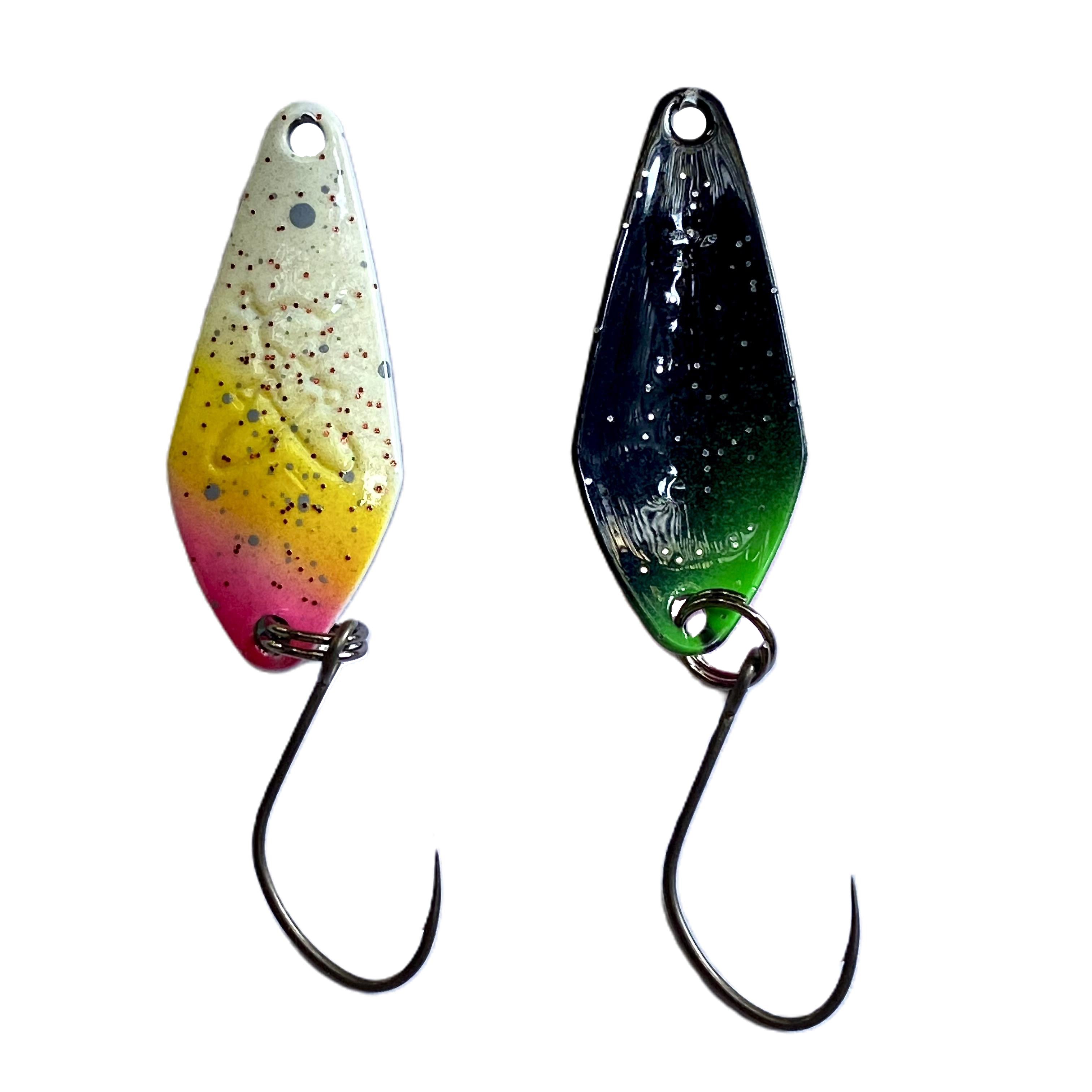 Forellenspoon Neva mit 2,5 Gramm, Farbe 8 (Glow in the dark)