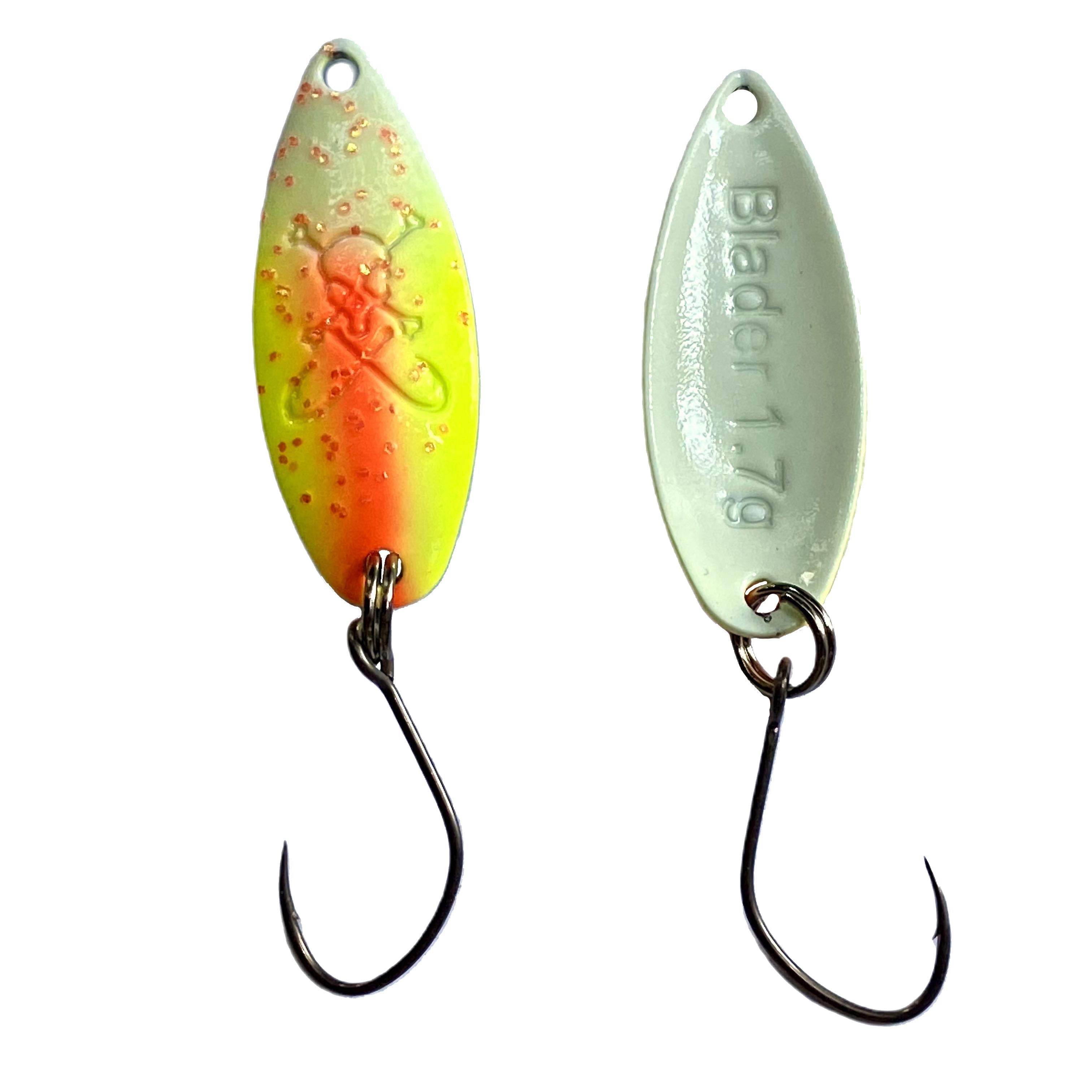 Forellenspoon Blader mit 1,7 Gramm, Farbe 11 (Glow in the dark)
