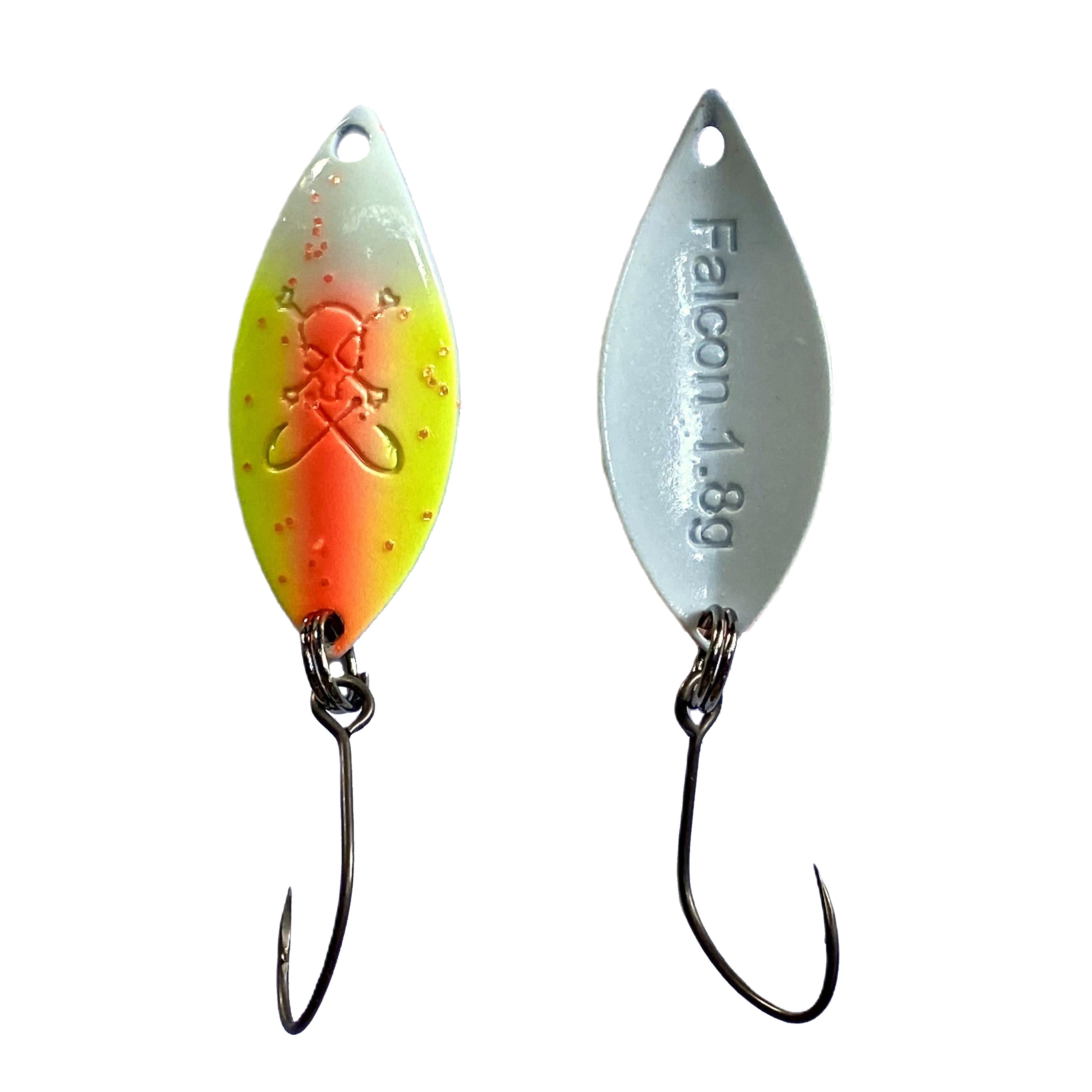 Forellenspoon Falcon mit 1,8 Gramm, Farbe 11 (Glow in the dark)