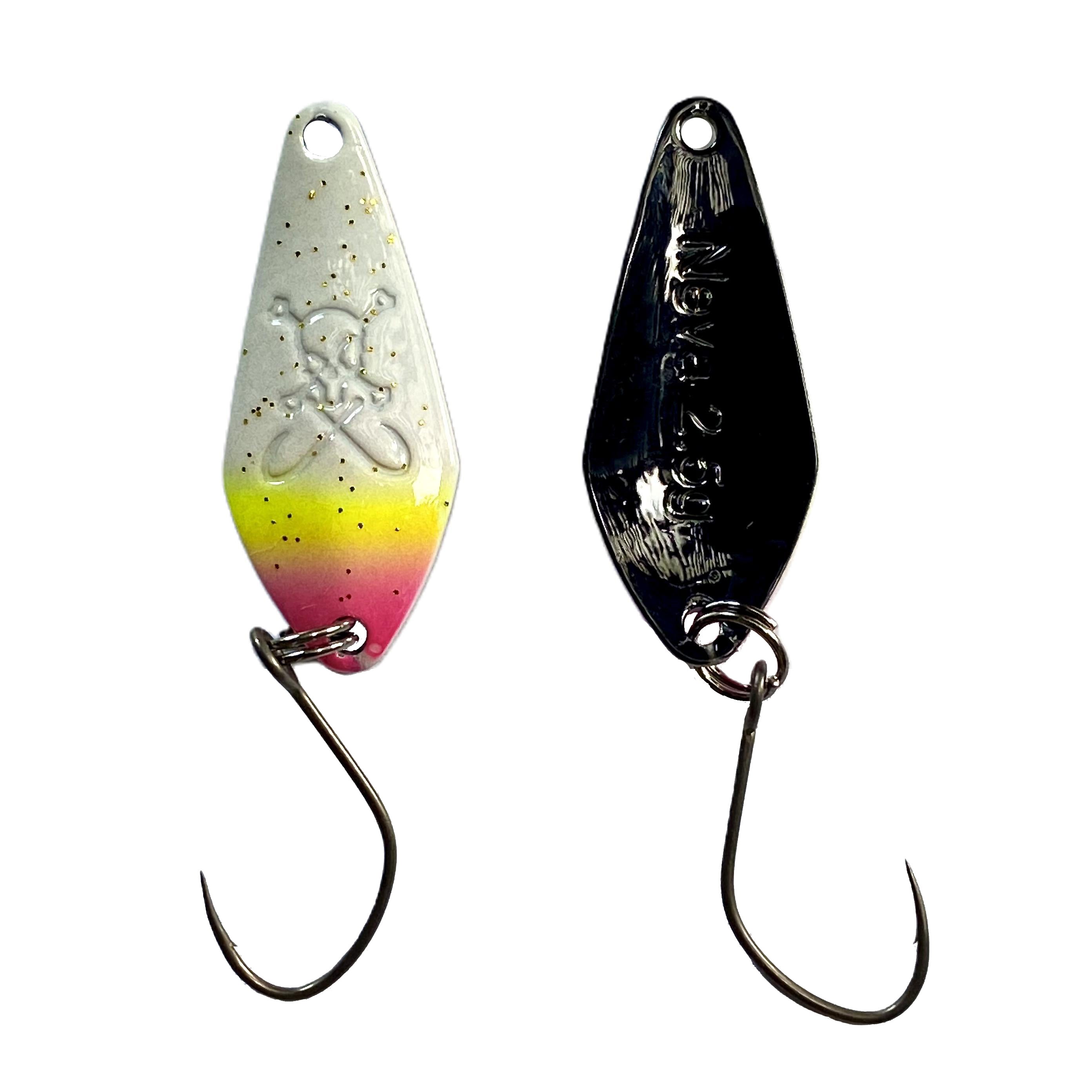 Forellenspoon Neva mit 2,5 Gramm, Farbe 14 (Glow in the dark)