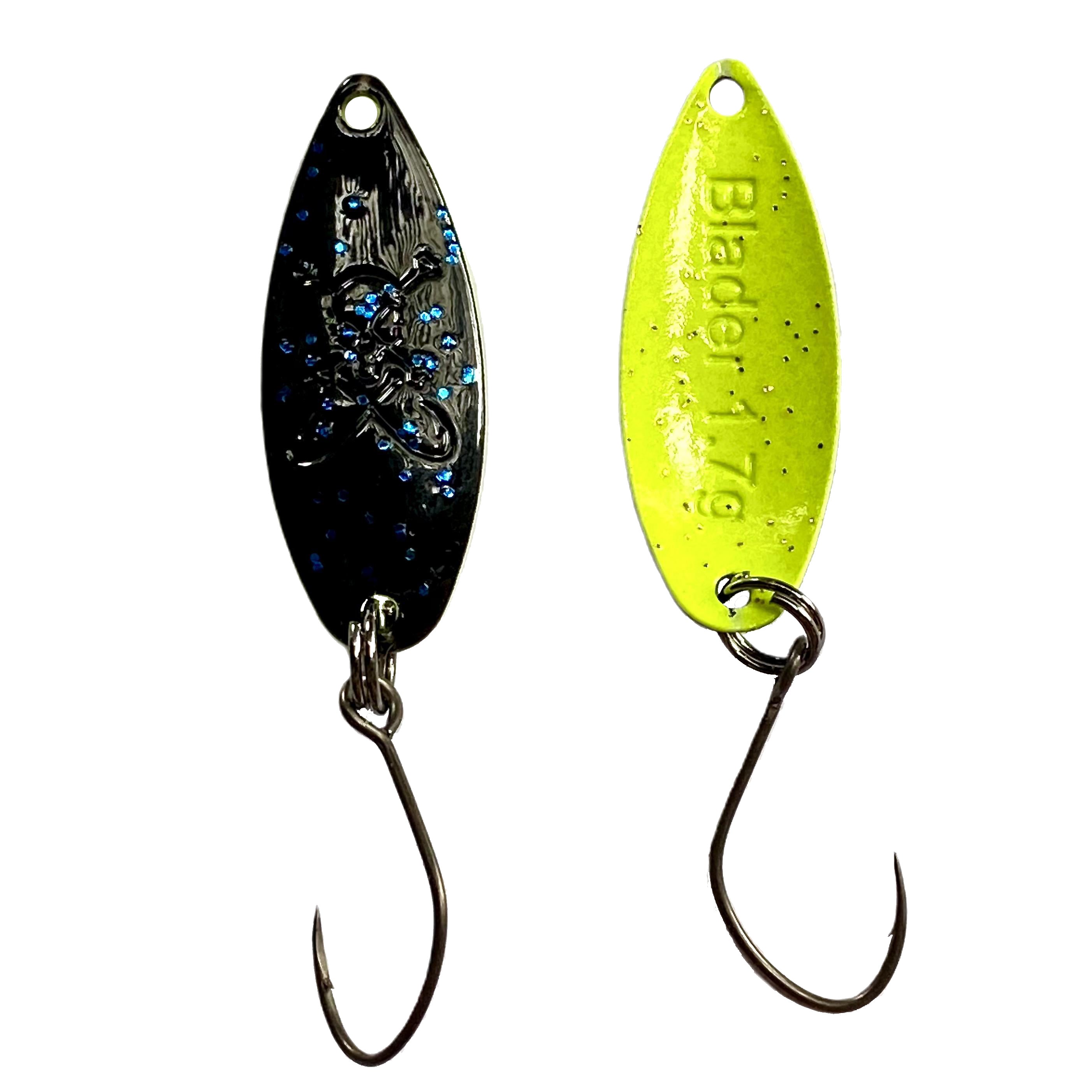 Forellenspoon Blader mit 1,7 Gramm, Farbe 17 (Glow in the dark)