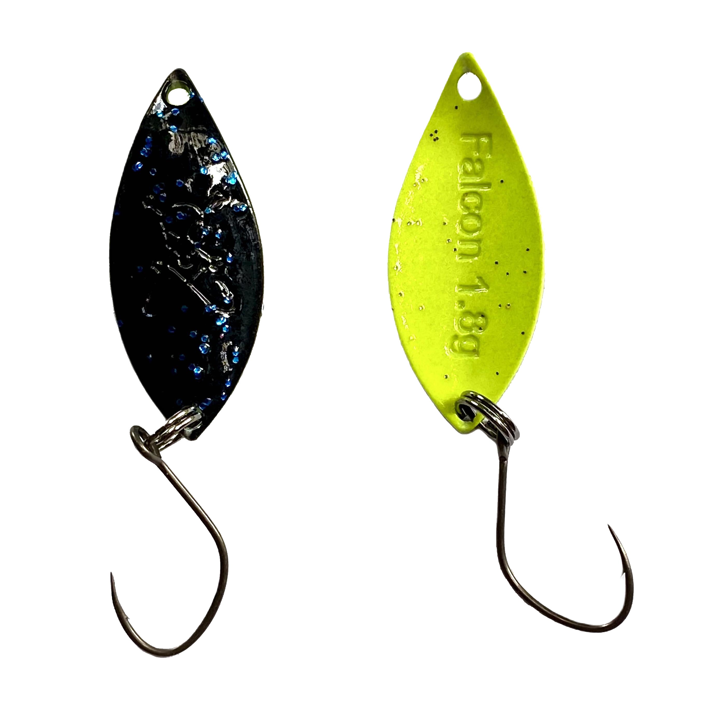 Forellenspoon Falcon mit 1,8 Gramm, Farbe 17 (Glow in the dark)