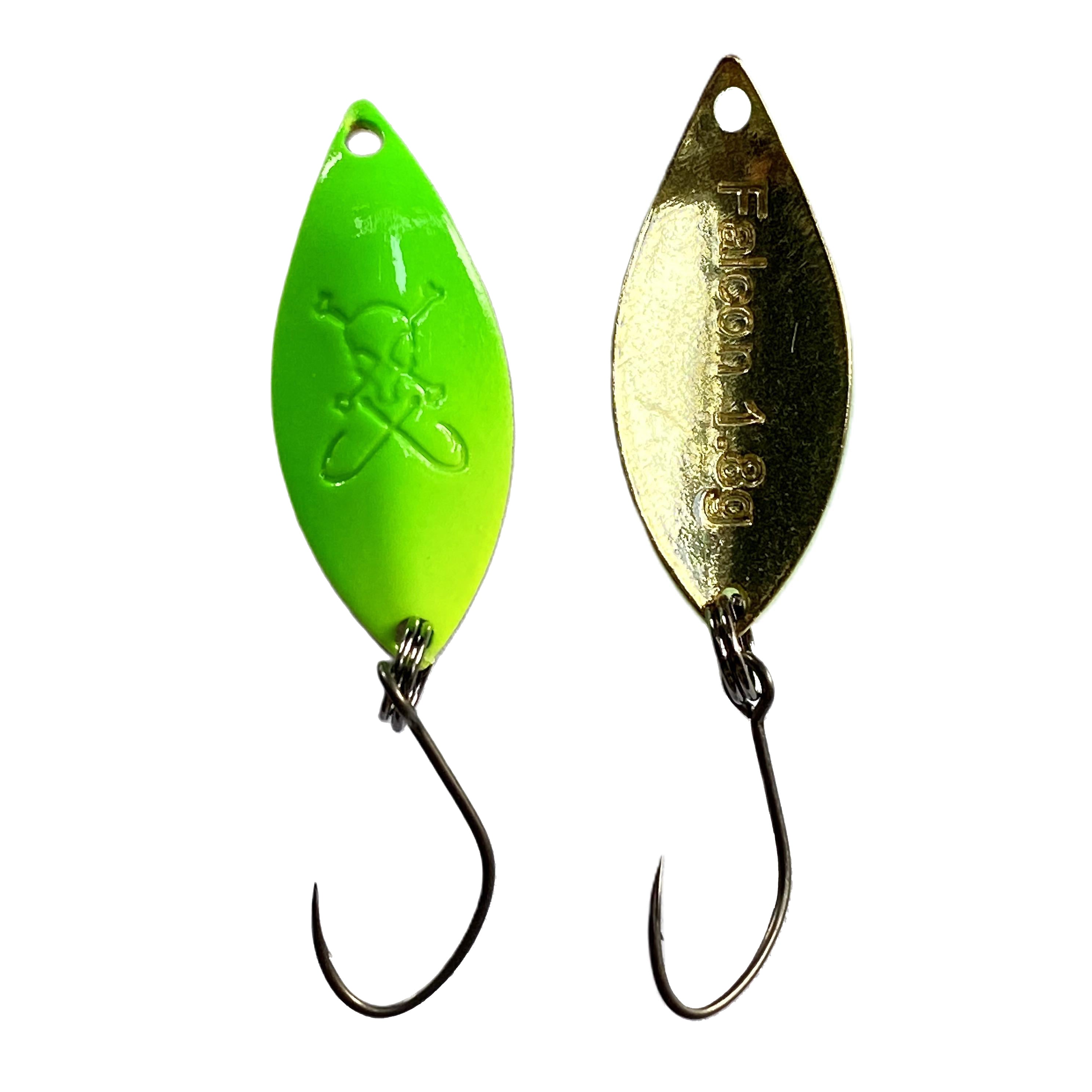 Forellenspoon Falcon mit 1,8 Gramm, Farbe 18 (Glow in the dark)