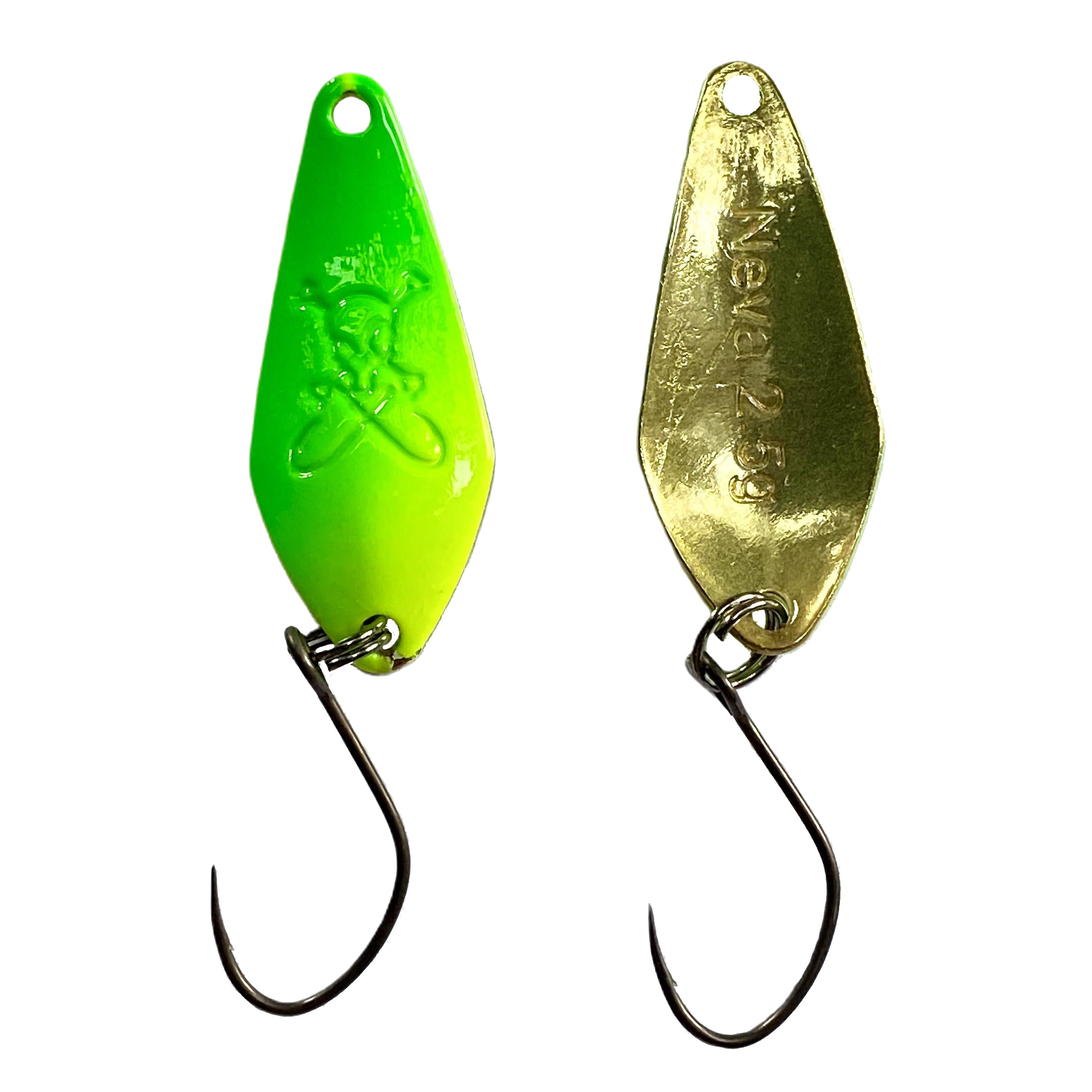 Forellenspoon Neva mit 2,5 Gramm, Farbe 18 (Glow in the dark)