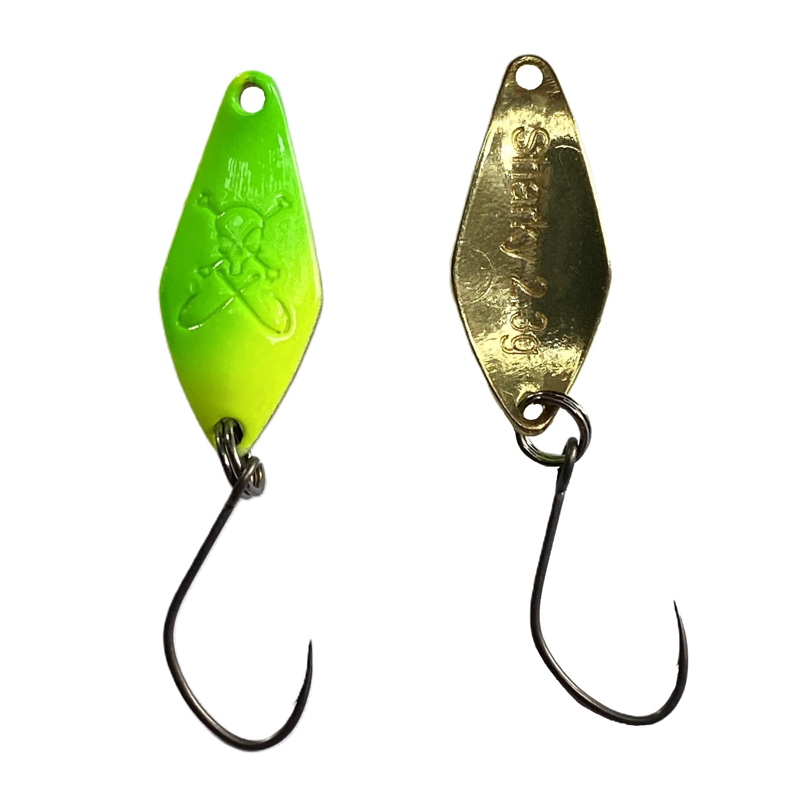 Forellenspoon Sharky mit 2,3 Gramm, Farbe 18 (Glow in the dark)