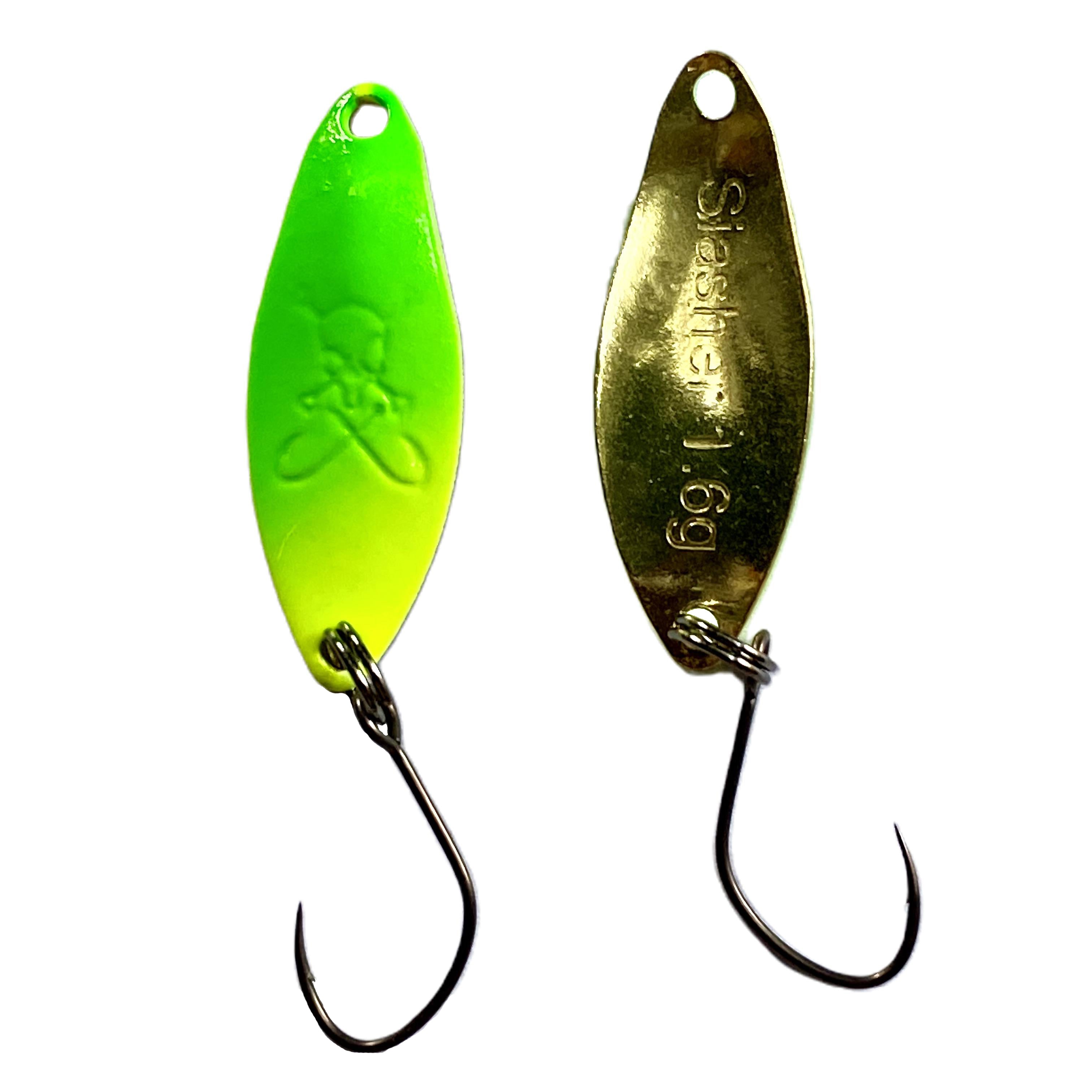 Forellenspoon Slasher mit 1,6 Gramm, Farbe 18 (Glow in the dark)