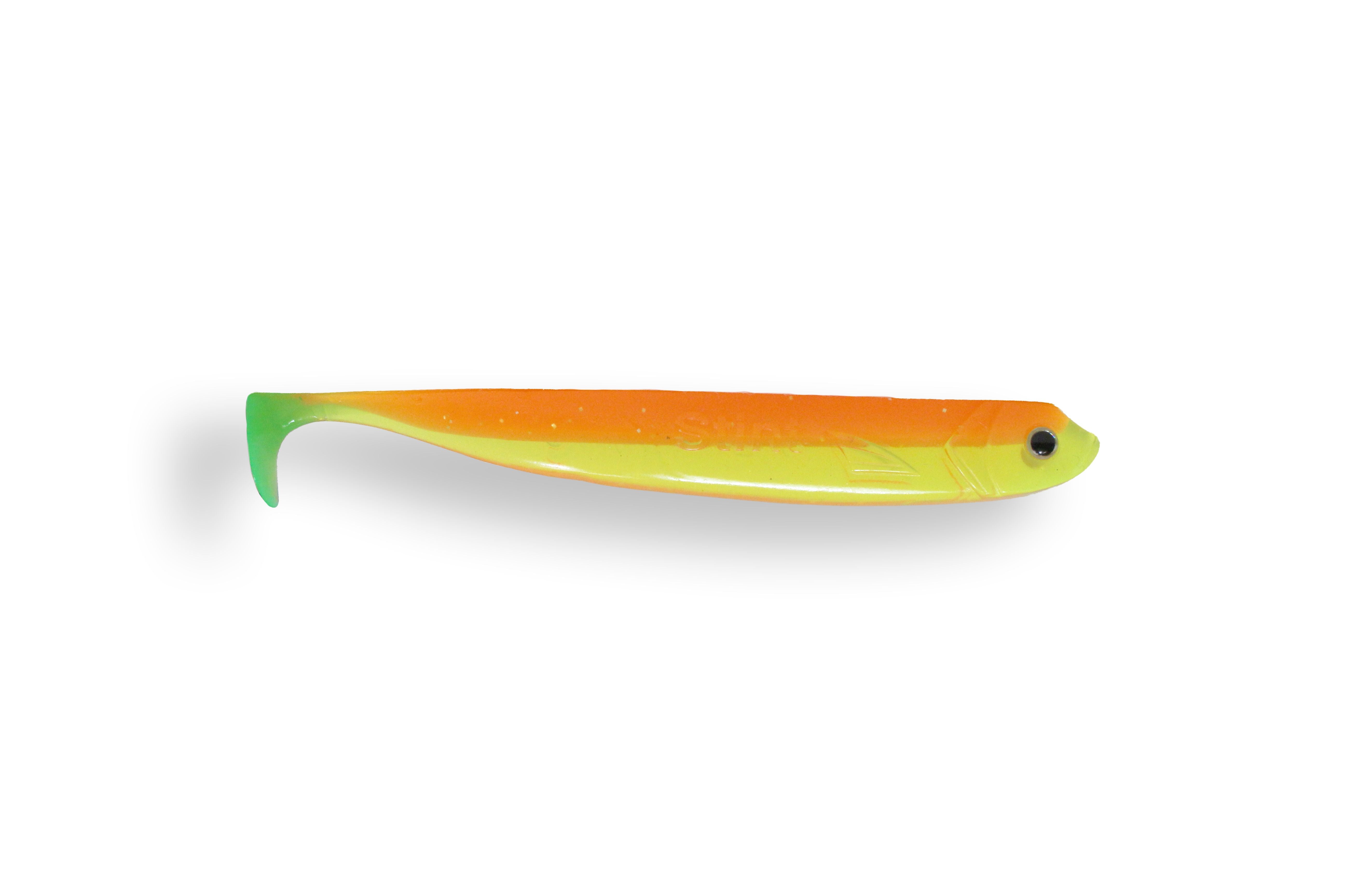 ** ABVERKAUF !! ** LIEBLINGSKÖDER Stint Shad in orange-fire (UV-aktiv)