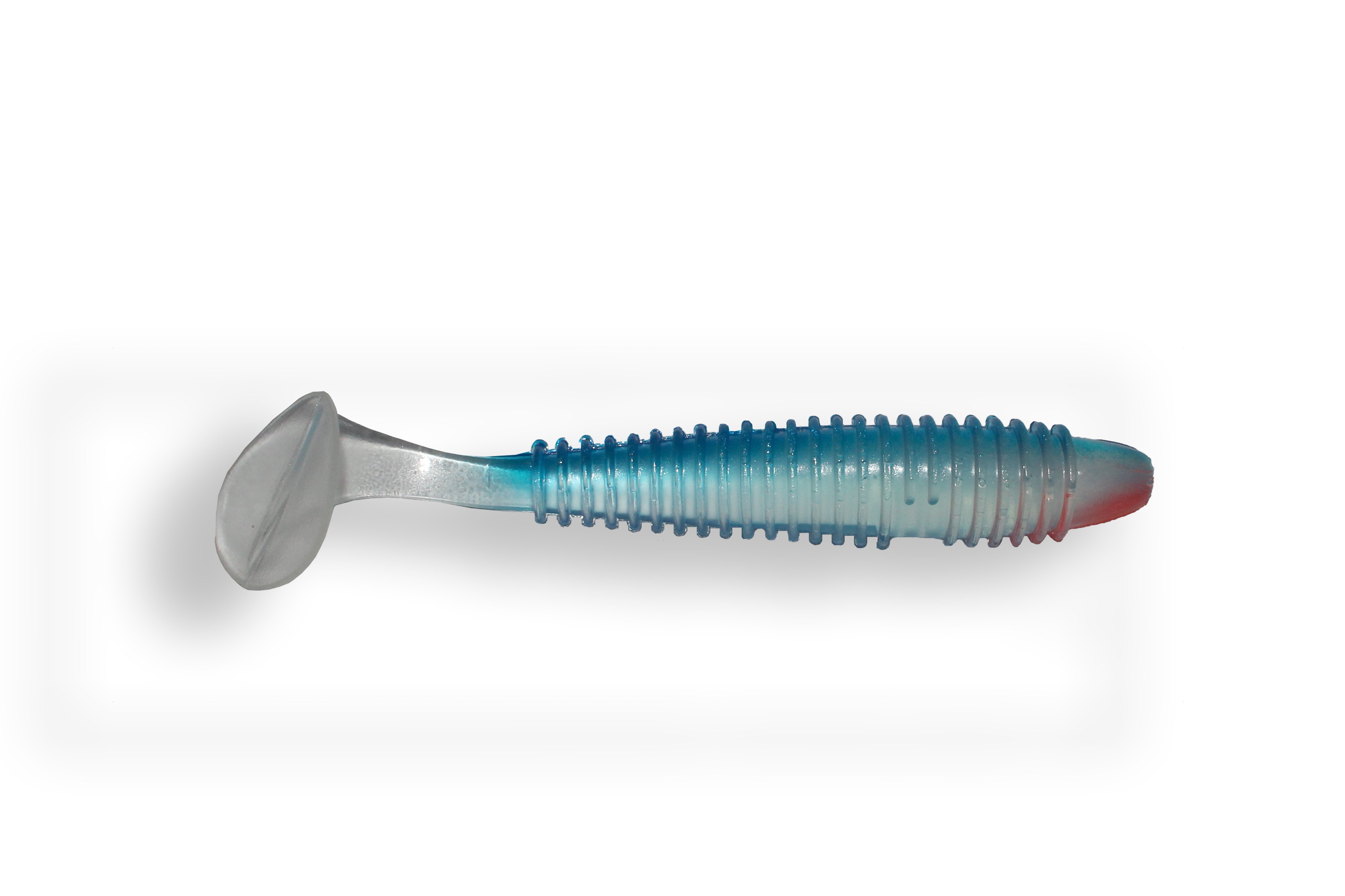 ** ABVERKAUF !! ** Angelköder Swim Tail worm in Weißfisch