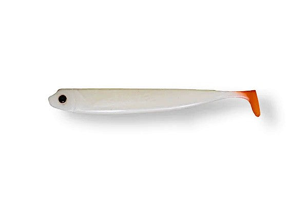 ** ABVERKAUF !! ** STINT SHAD in Hot Albino (Tellerschwanz UV-aktiv)